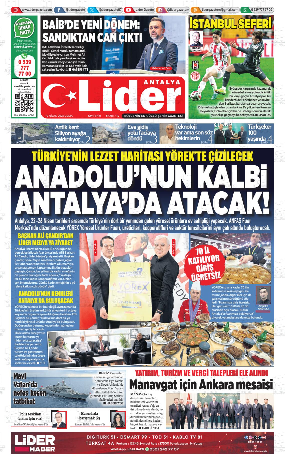 Antalya Gazetebir 10.04.2026