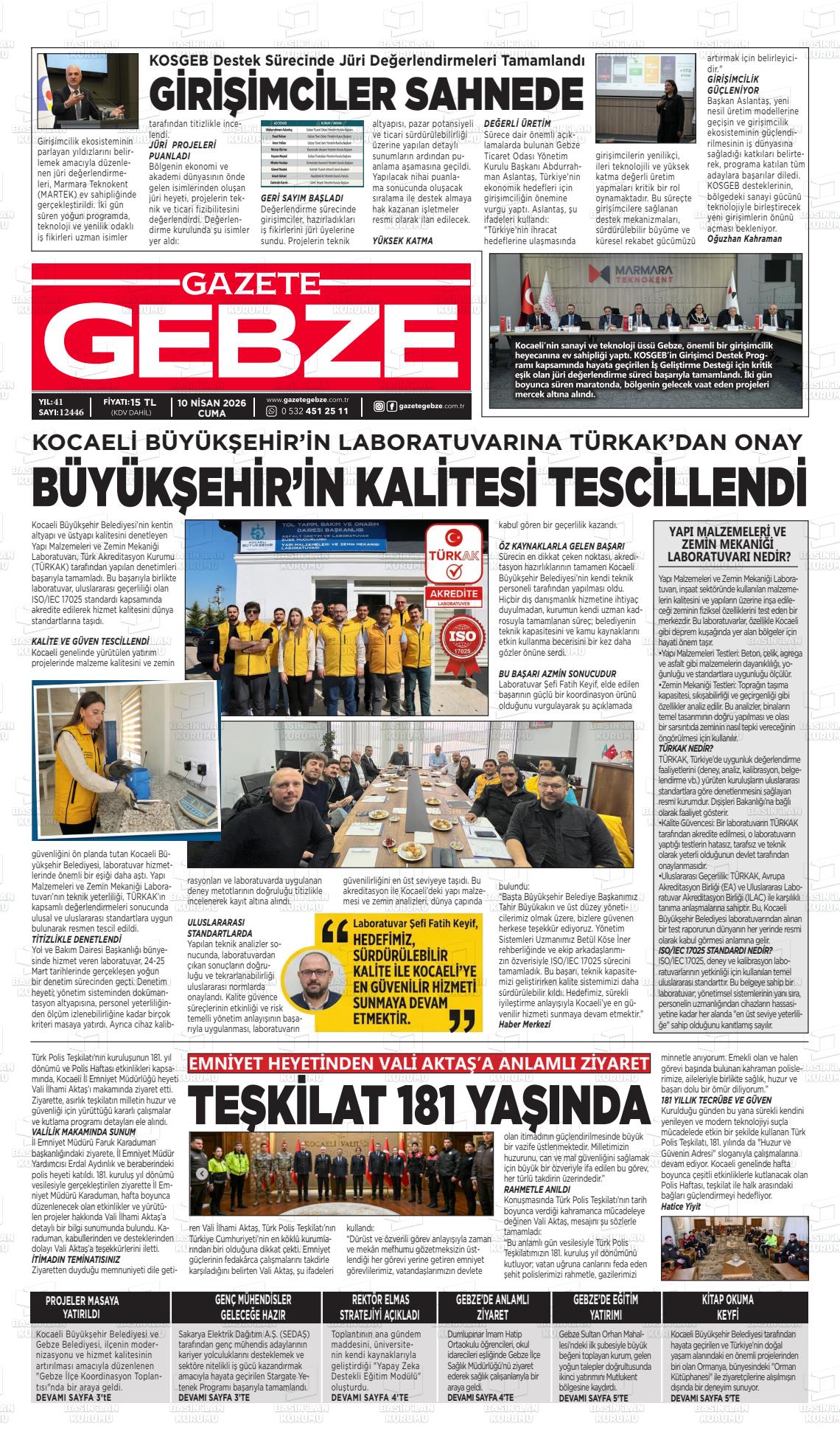 Kocaeli Gebze 10.04.2026