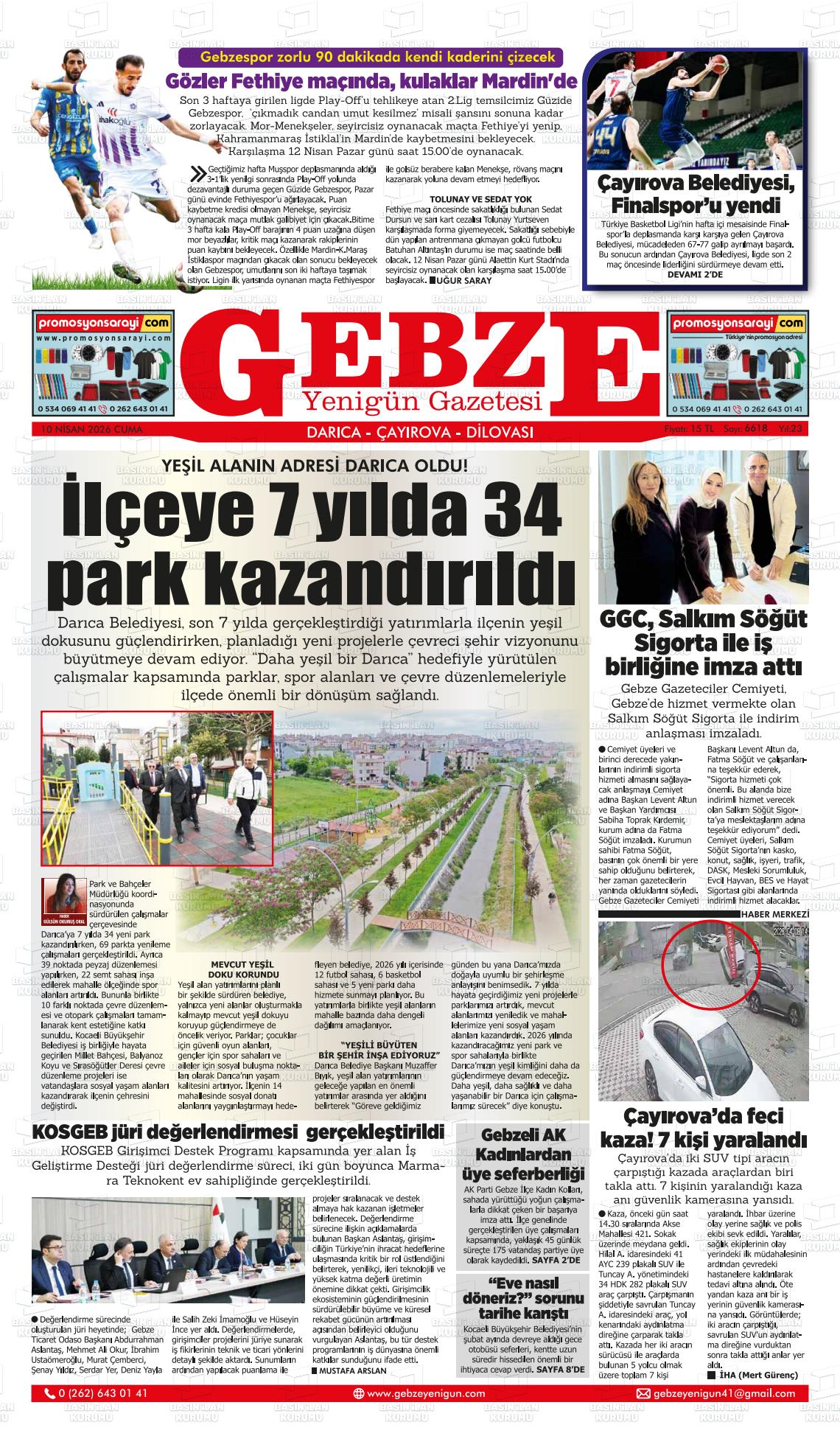 Kocaeli Gebzeyenigun 10.04.2026
