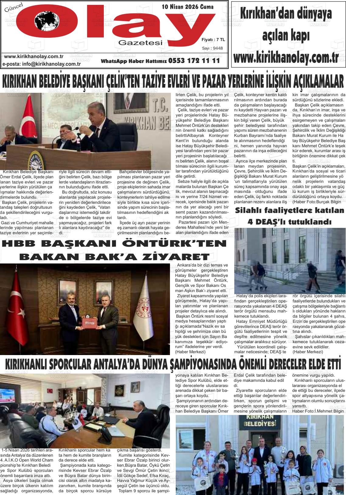 Hatay Guncelolay 10.04.2026