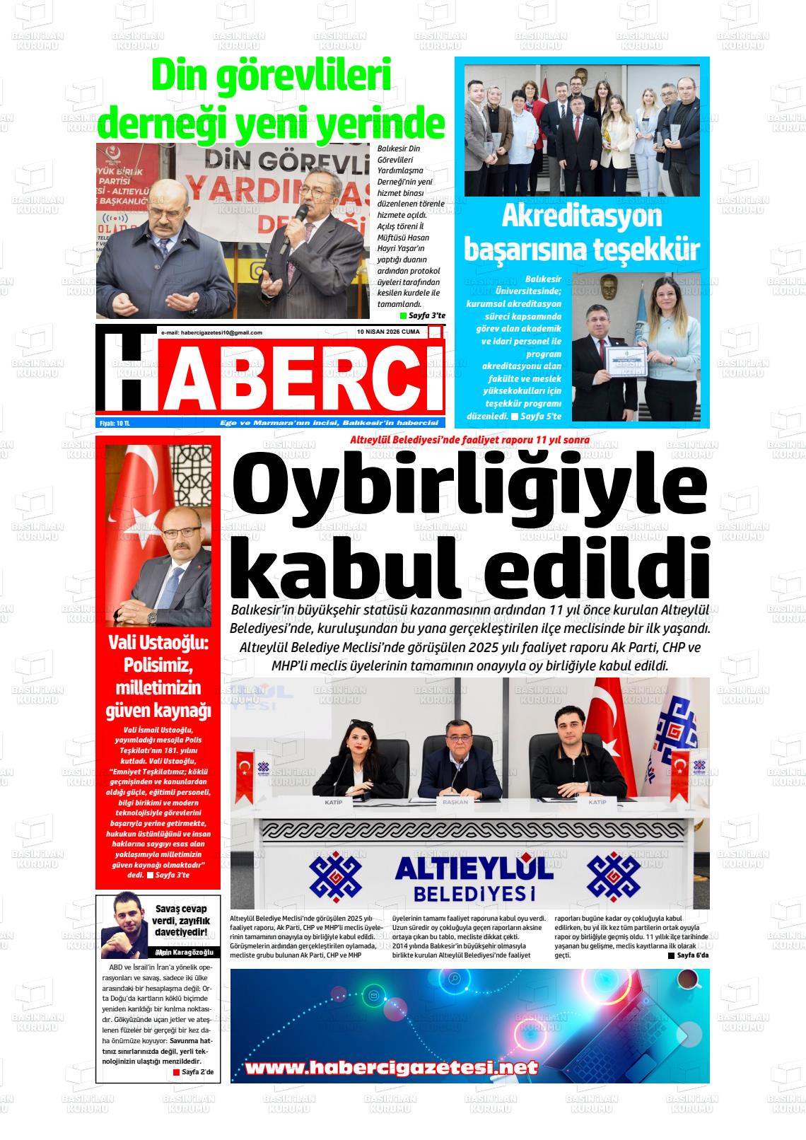 Mersin Haberci 10.04.2026