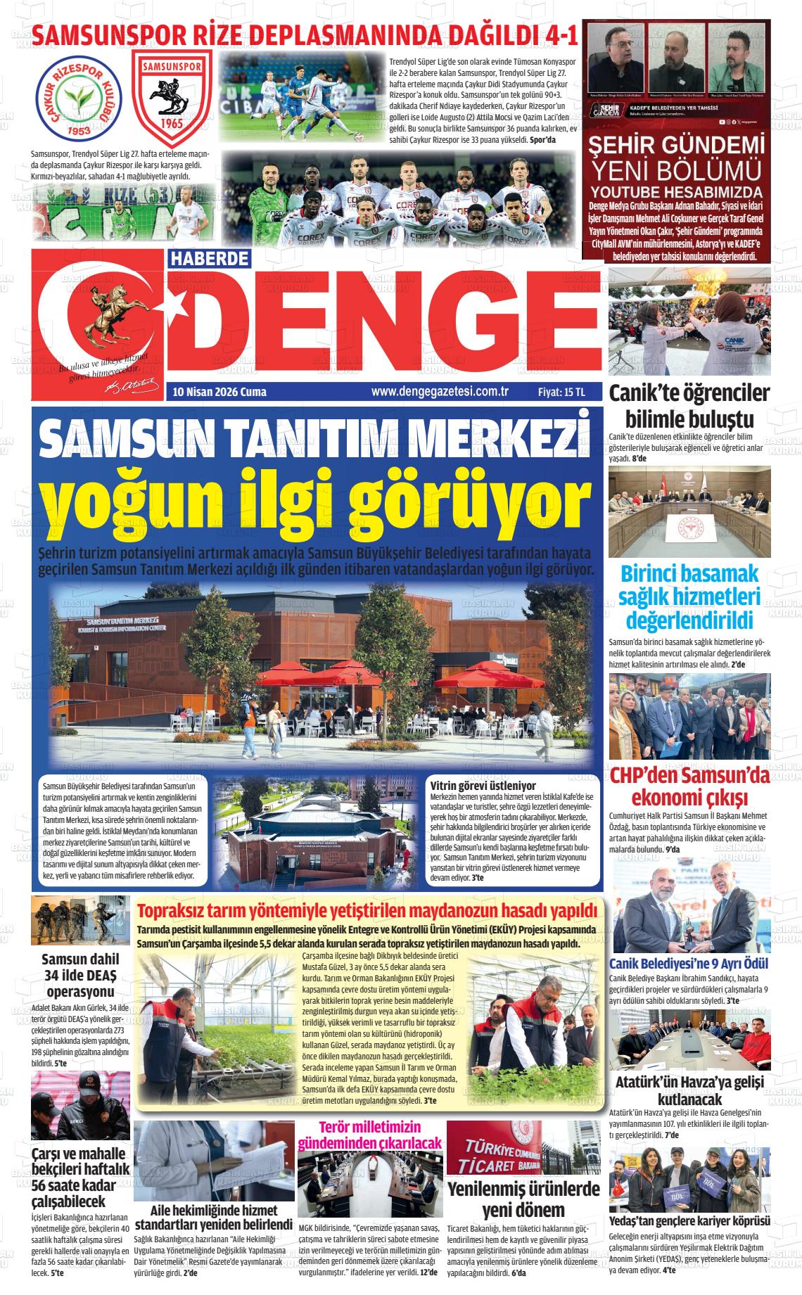 Samsun Haberdedenge 10.04.2026
