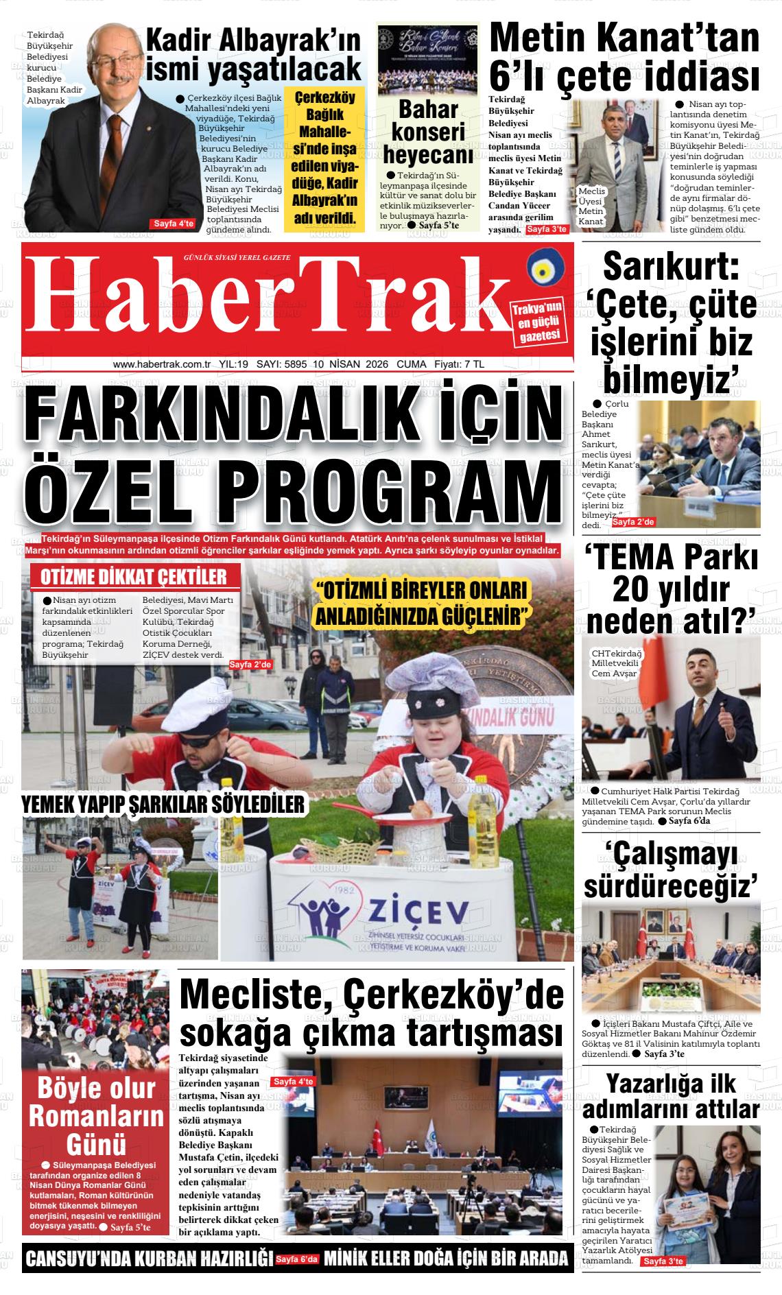 Tekirdag Habertrak 10.04.2026