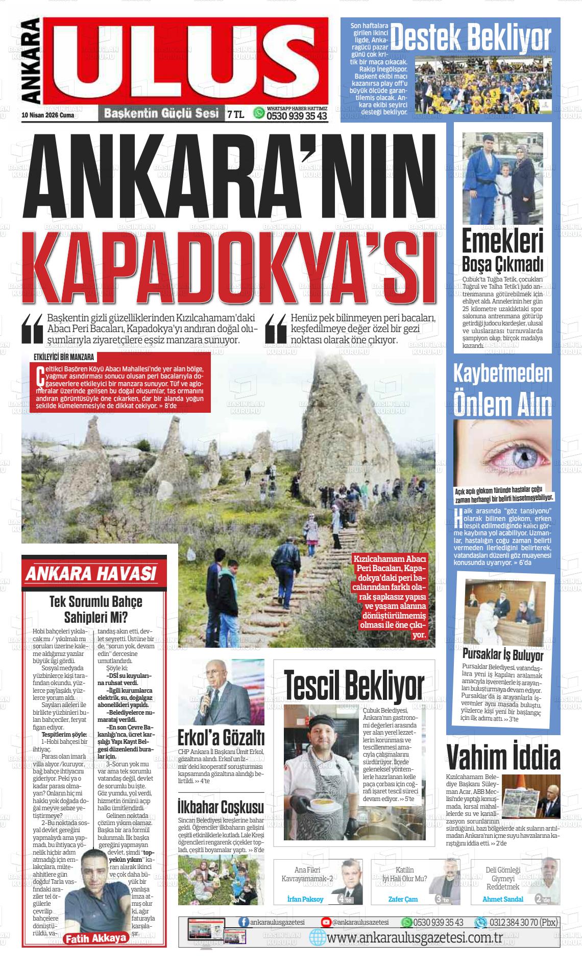 Ankara Habervaktim 10.04.2026