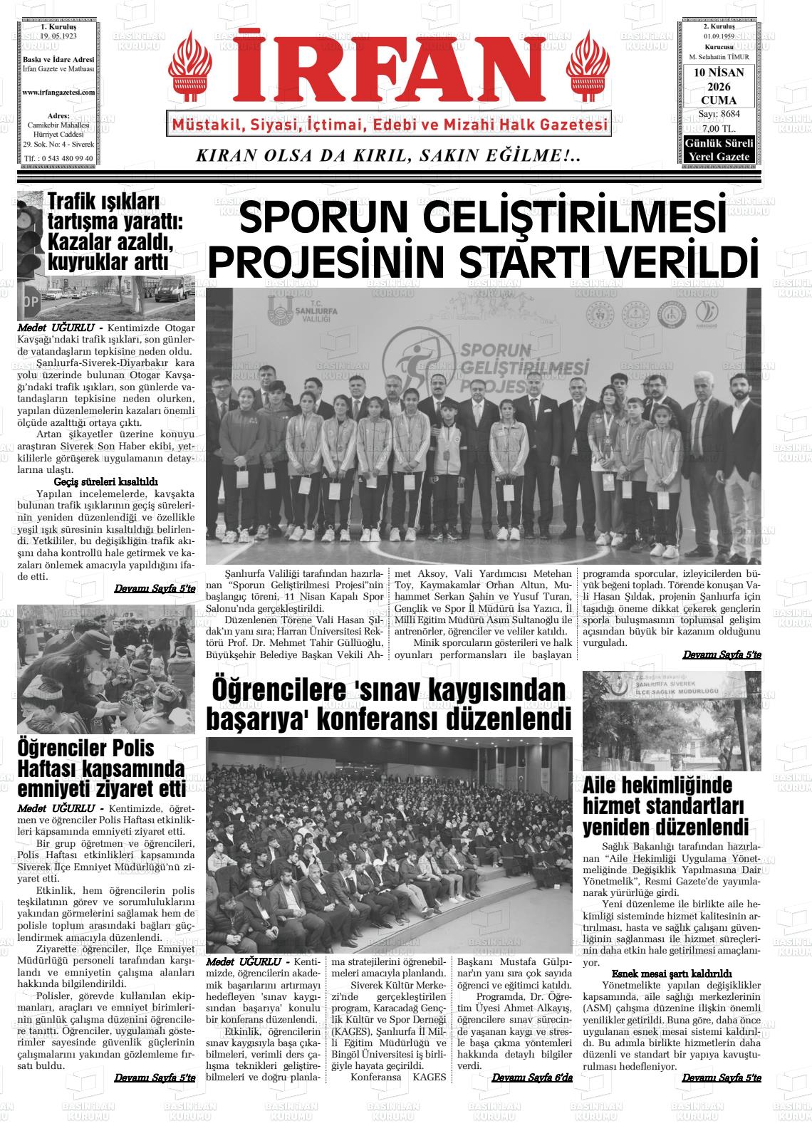Sanliurfa Irfan 10.04.2026