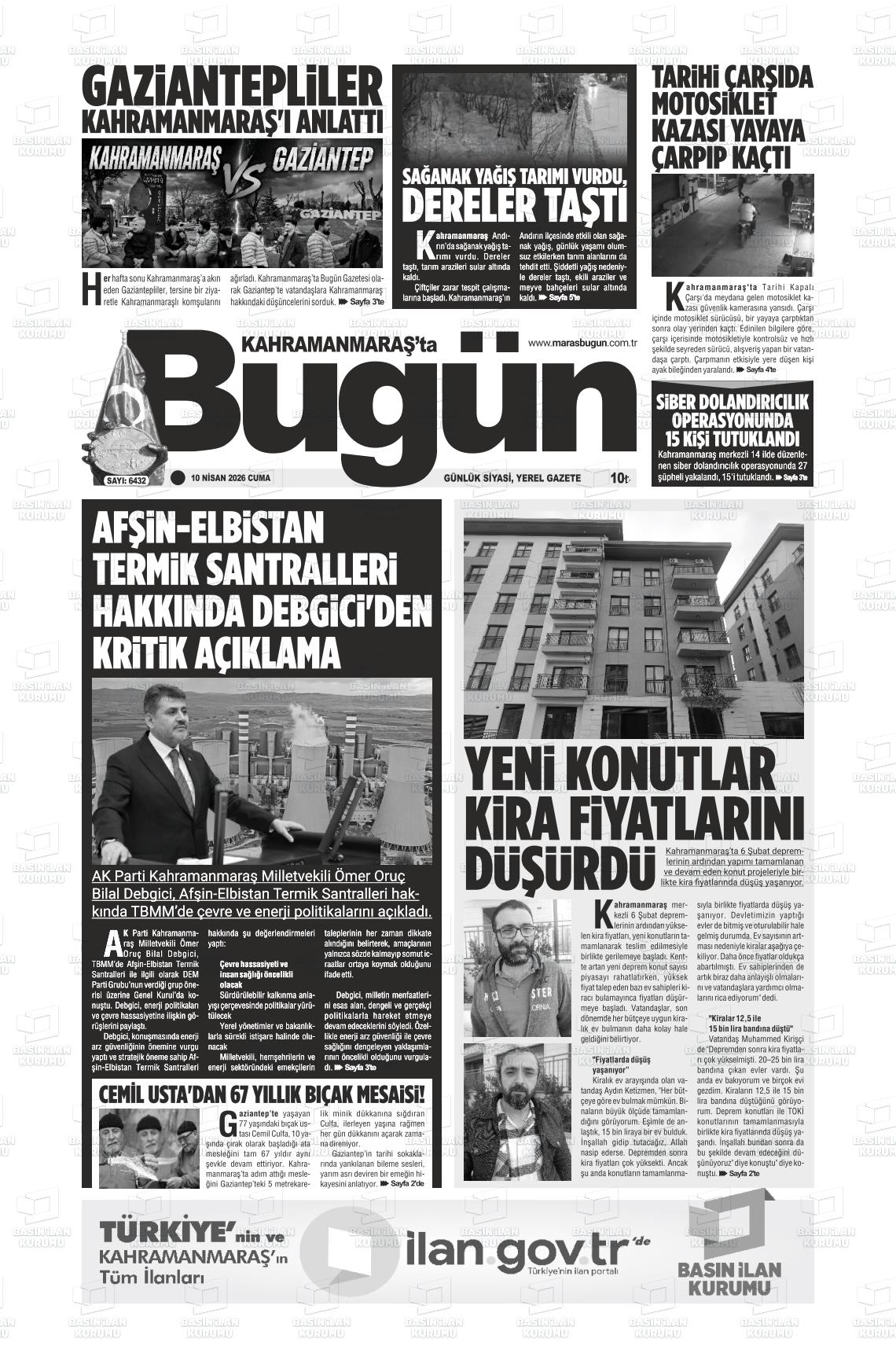 Kahramanmaras Tabugun 10.04.2026