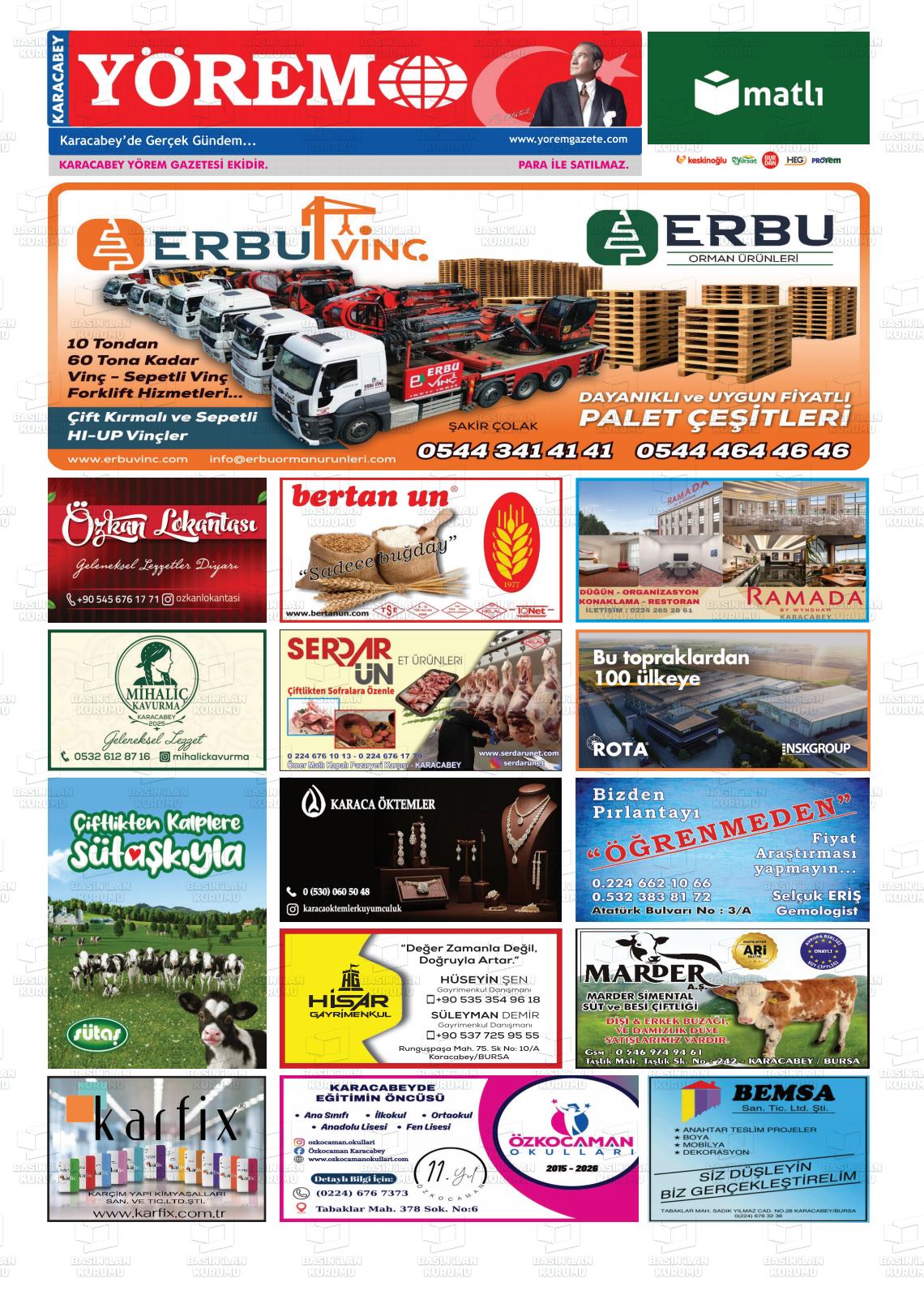 Bursa Karacabeyyorem 10.04.2026