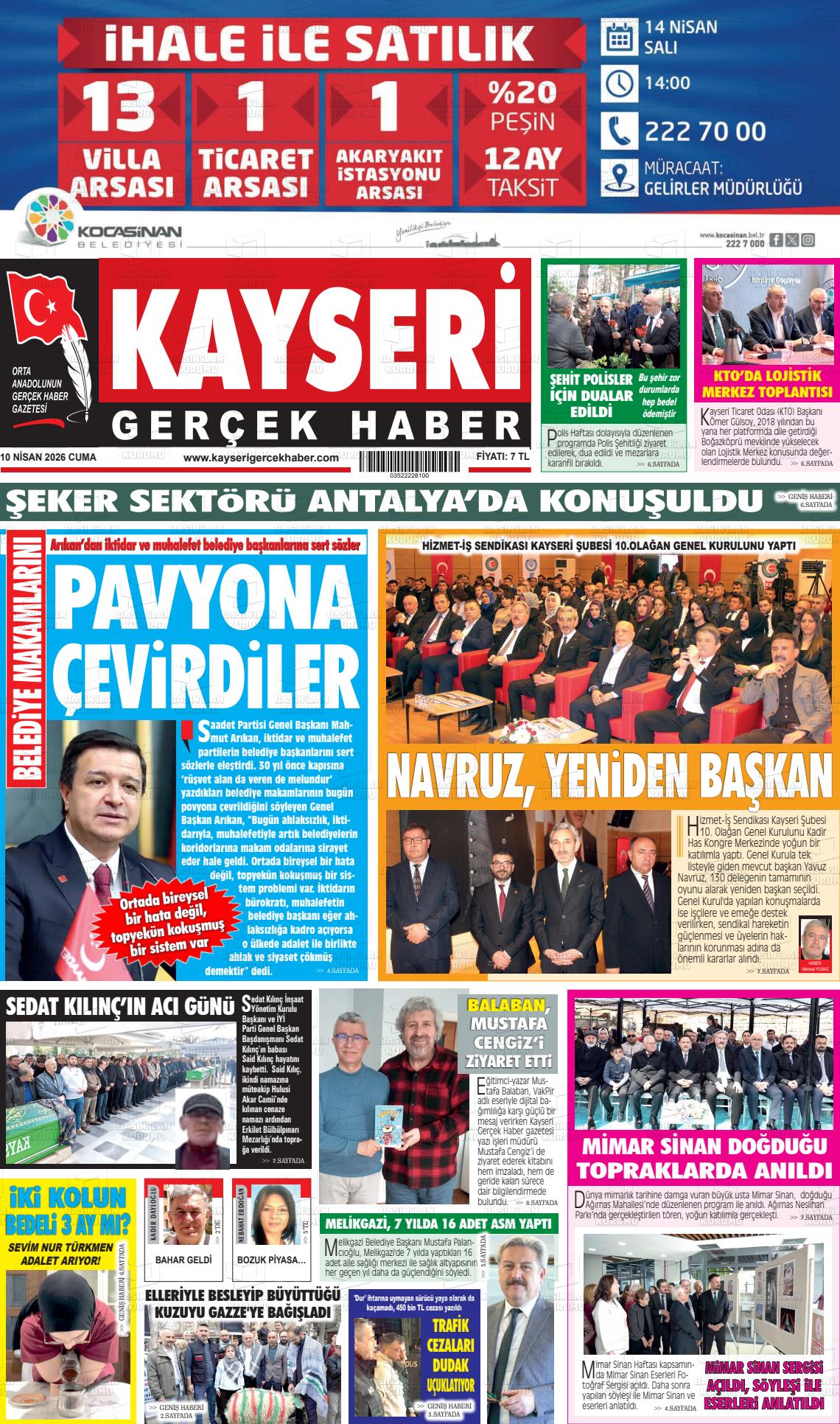 Kayseri Starhaber 10.04.2026