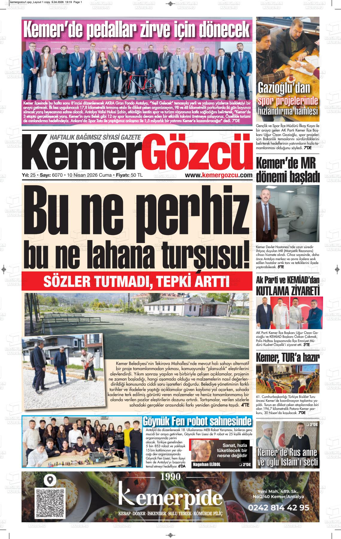 Antalya Kemergozcu 10.04.2026