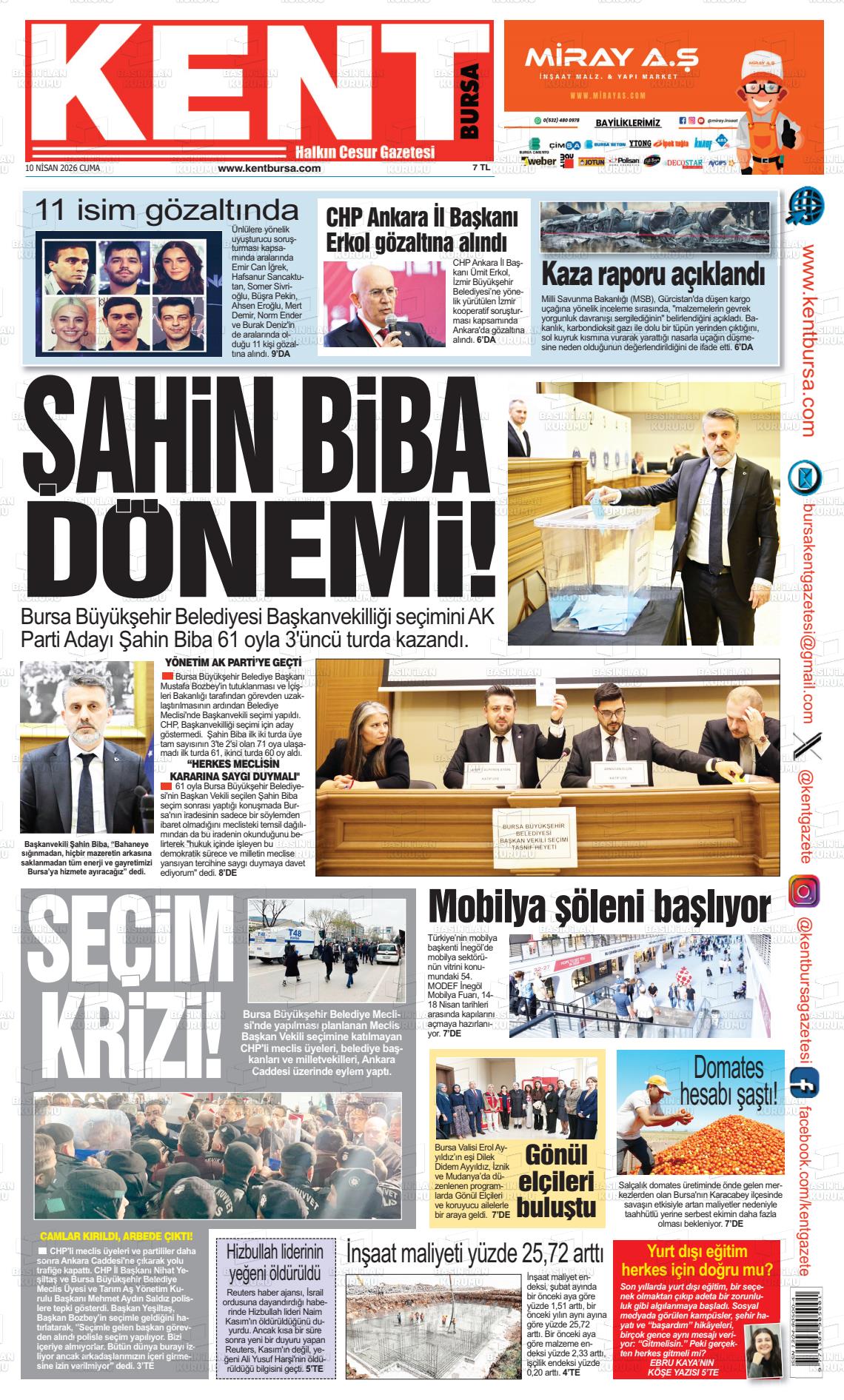 Bursa Kent 10.04.2026