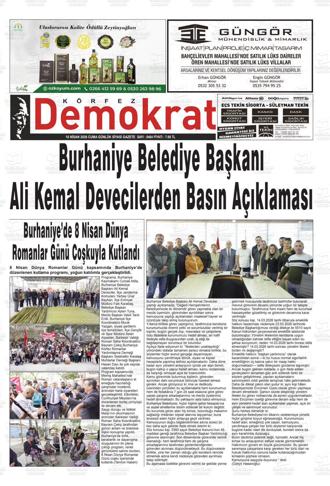 Balikesir Korfezdemokrat 10.04.2026