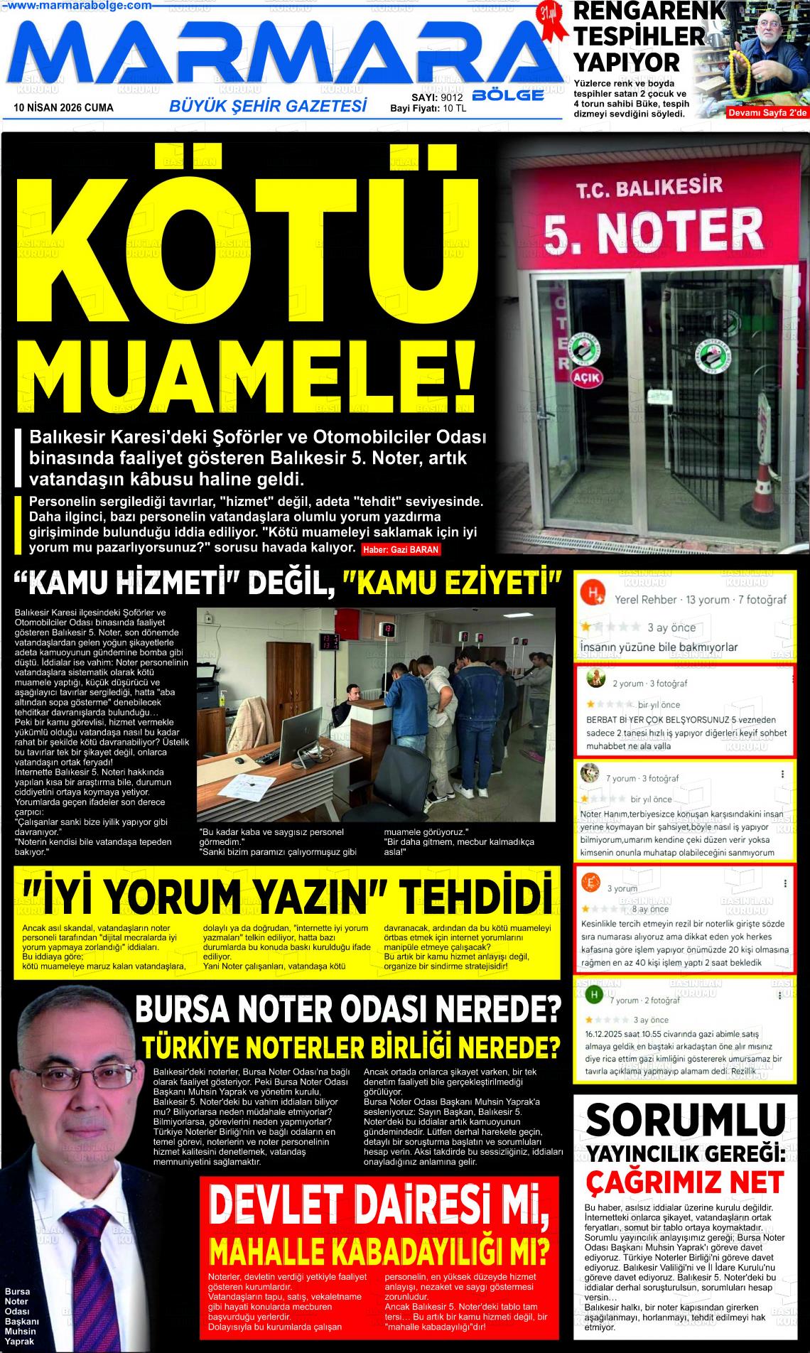 Balikesir Marmarabolge 10.04.2026