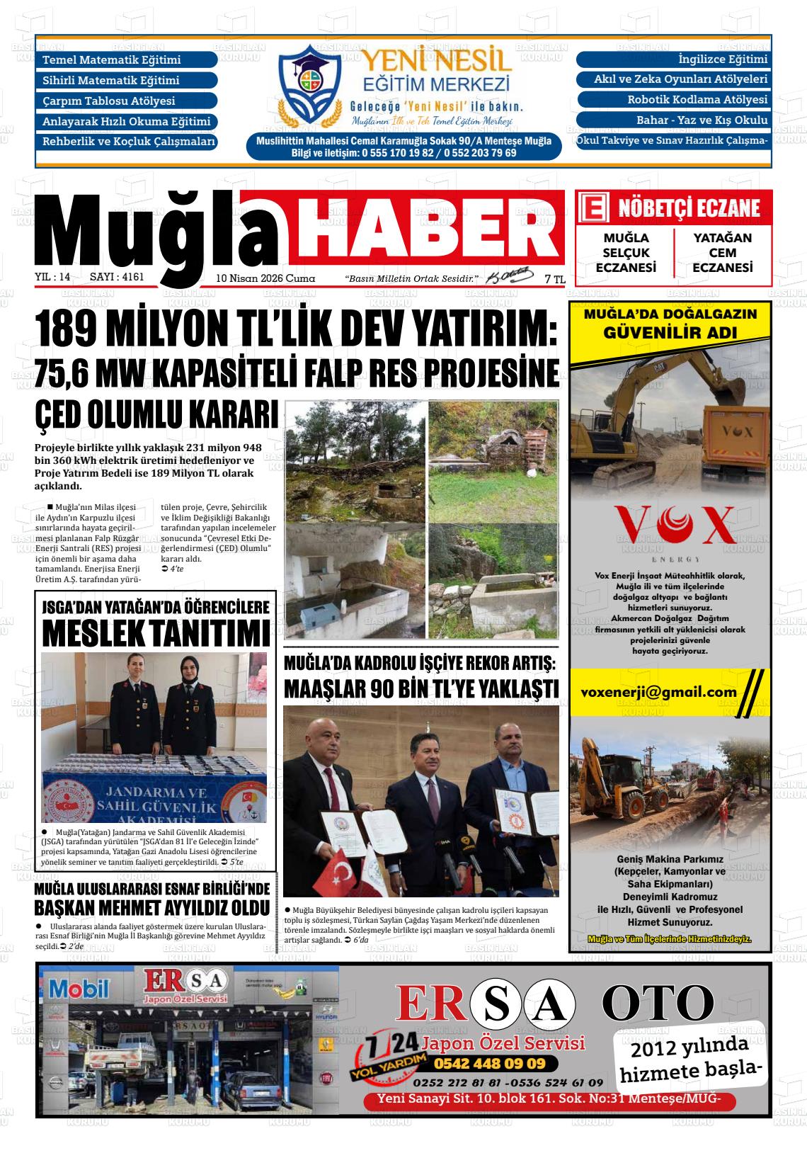 Mugla Haber 10.04.2026