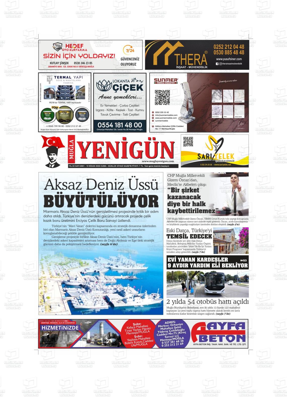 Mugla Yenigun 10.04.2026
