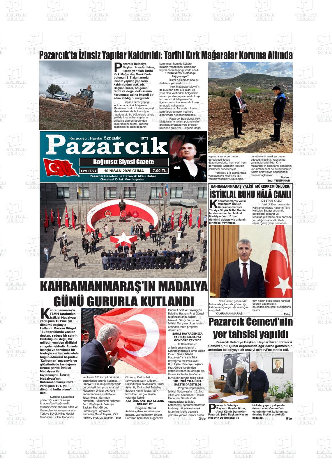 Kahramanmaras Pazarcik 10.04.2026