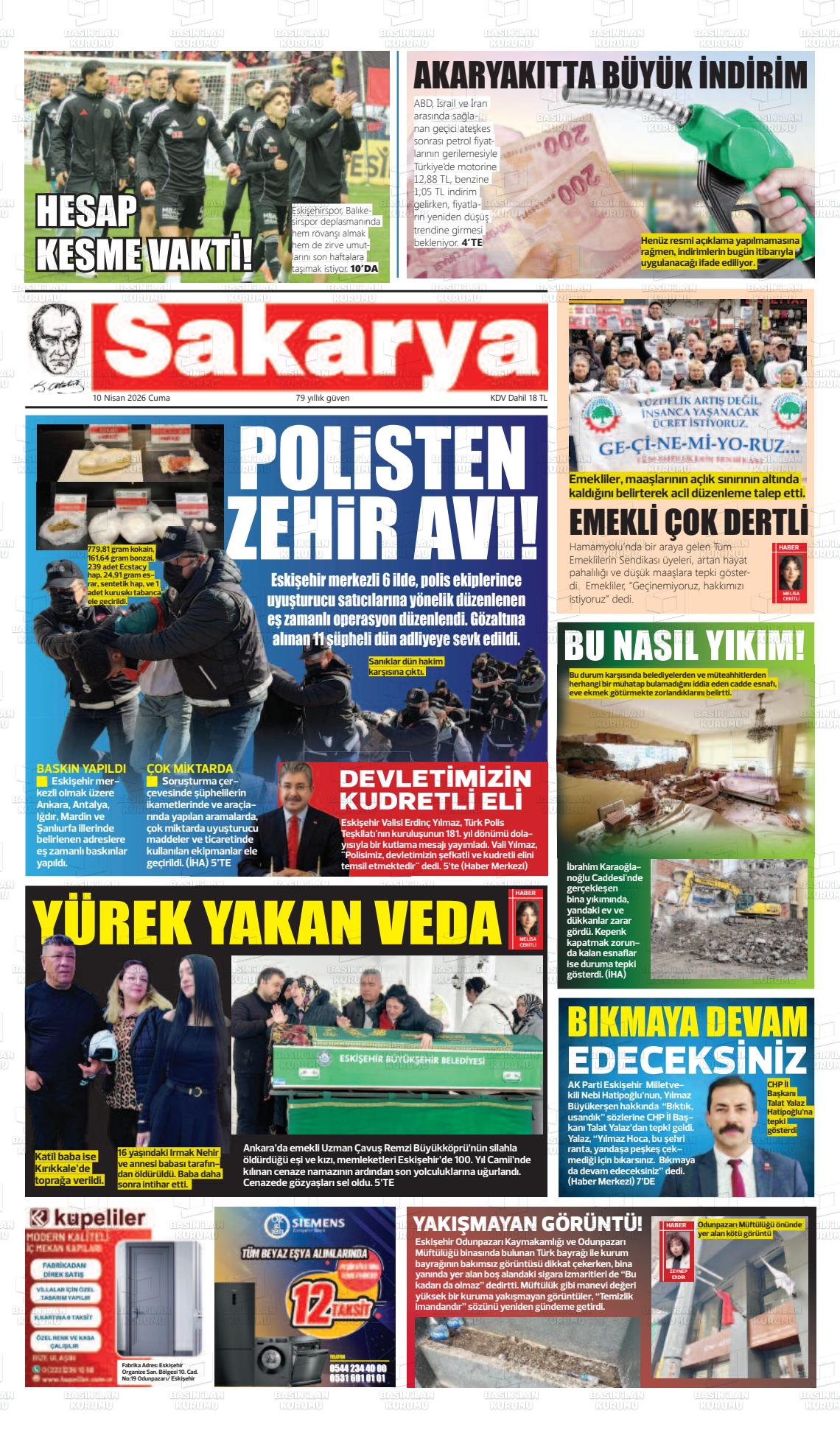 Eskisehir Sakarya 10.04.2026
