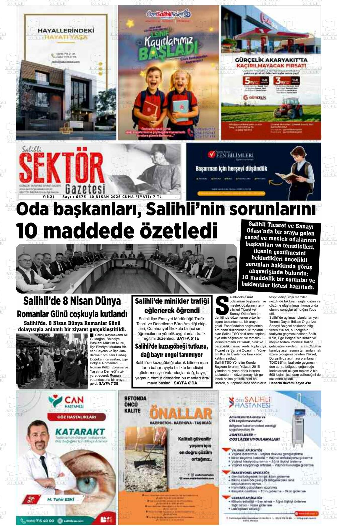Manisa Salihlisektor 10.04.2026