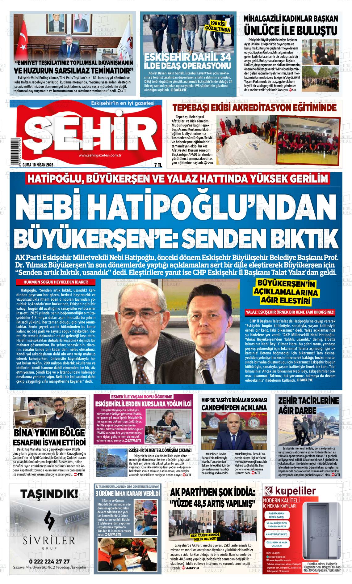 Eskisehir Sehir 10.04.2026