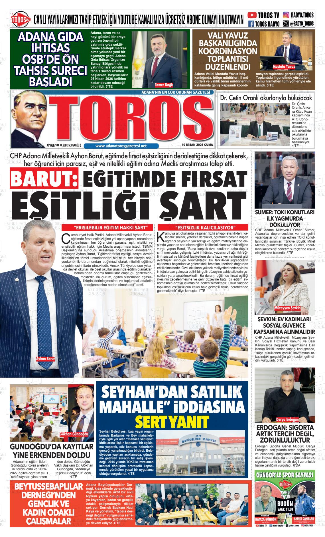 Antalya Toros 10.04.2026