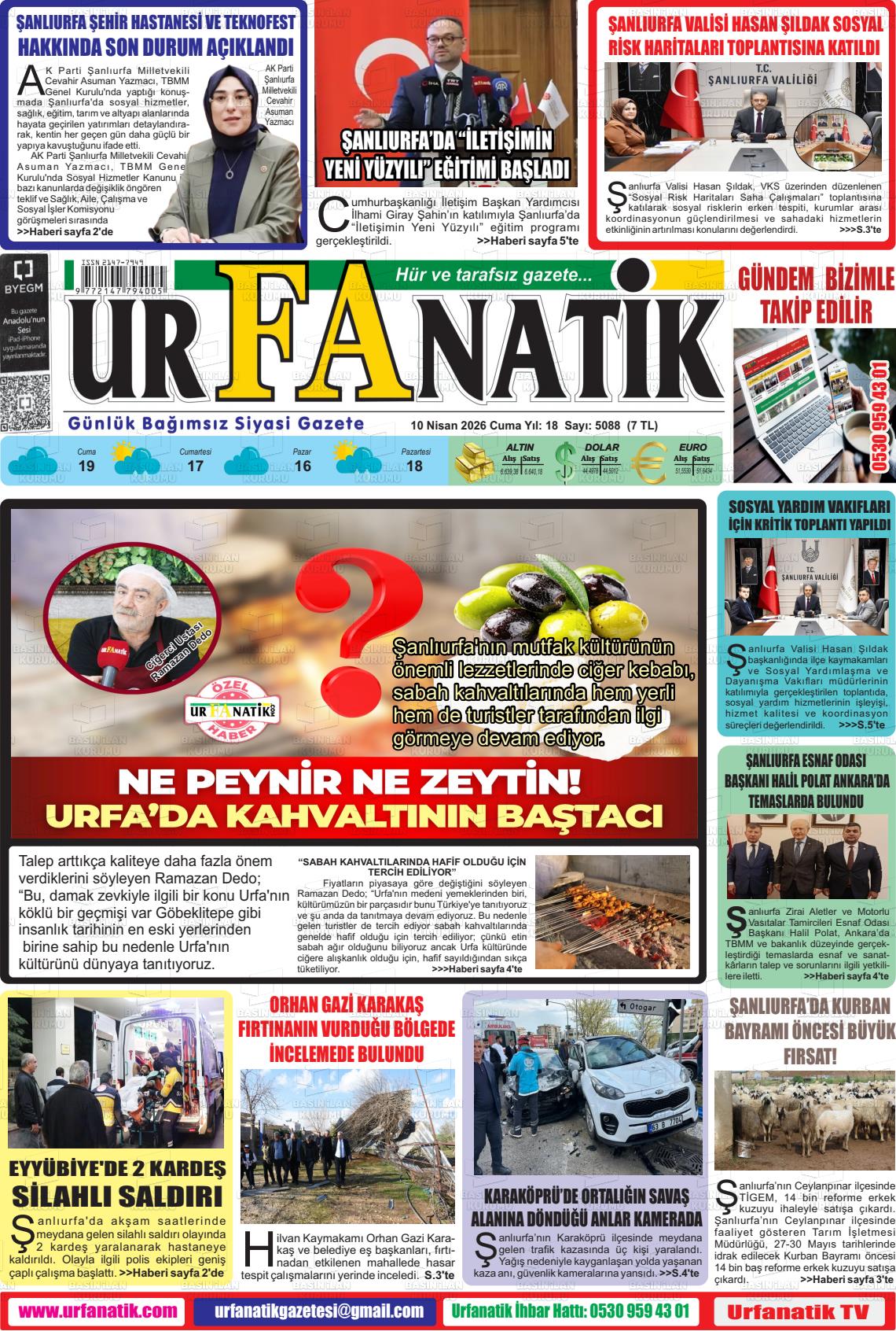 Sanliurfa Urfanatik 10.04.2026