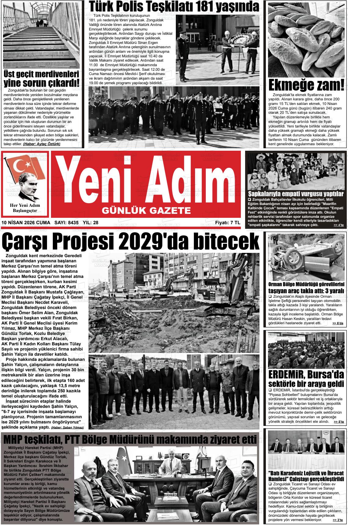 Zonguldak Yeniadim 10.04.2026