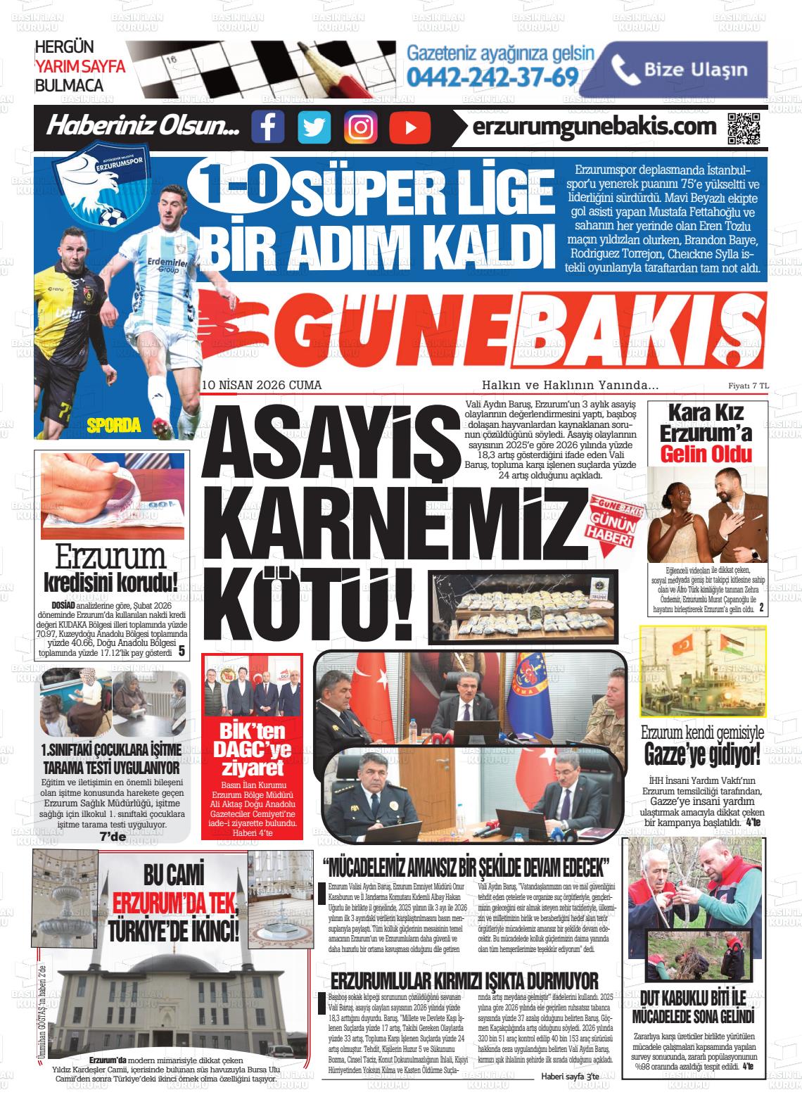 Erzurum Yenikusak 10.04.2026