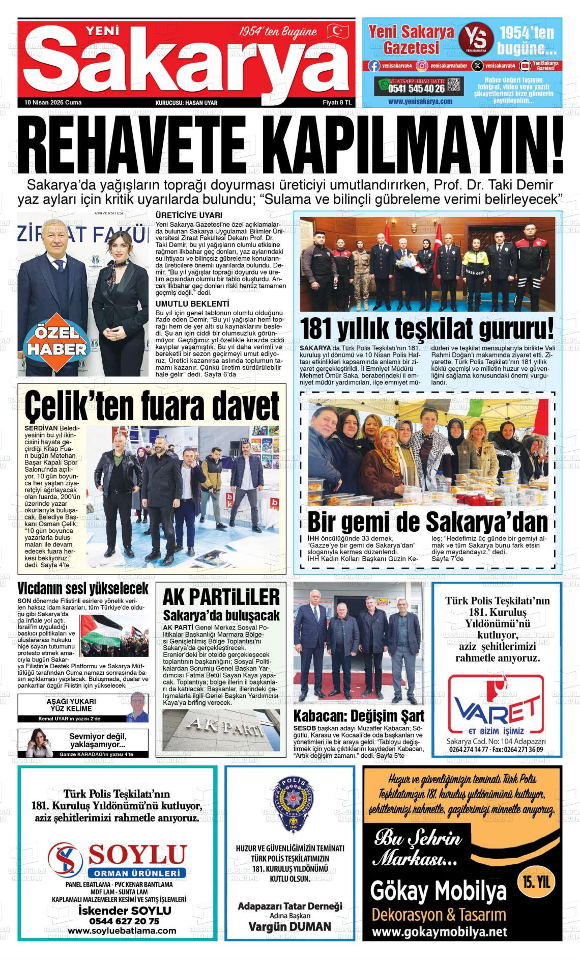 Sakarya Yeni 10.04.2026
