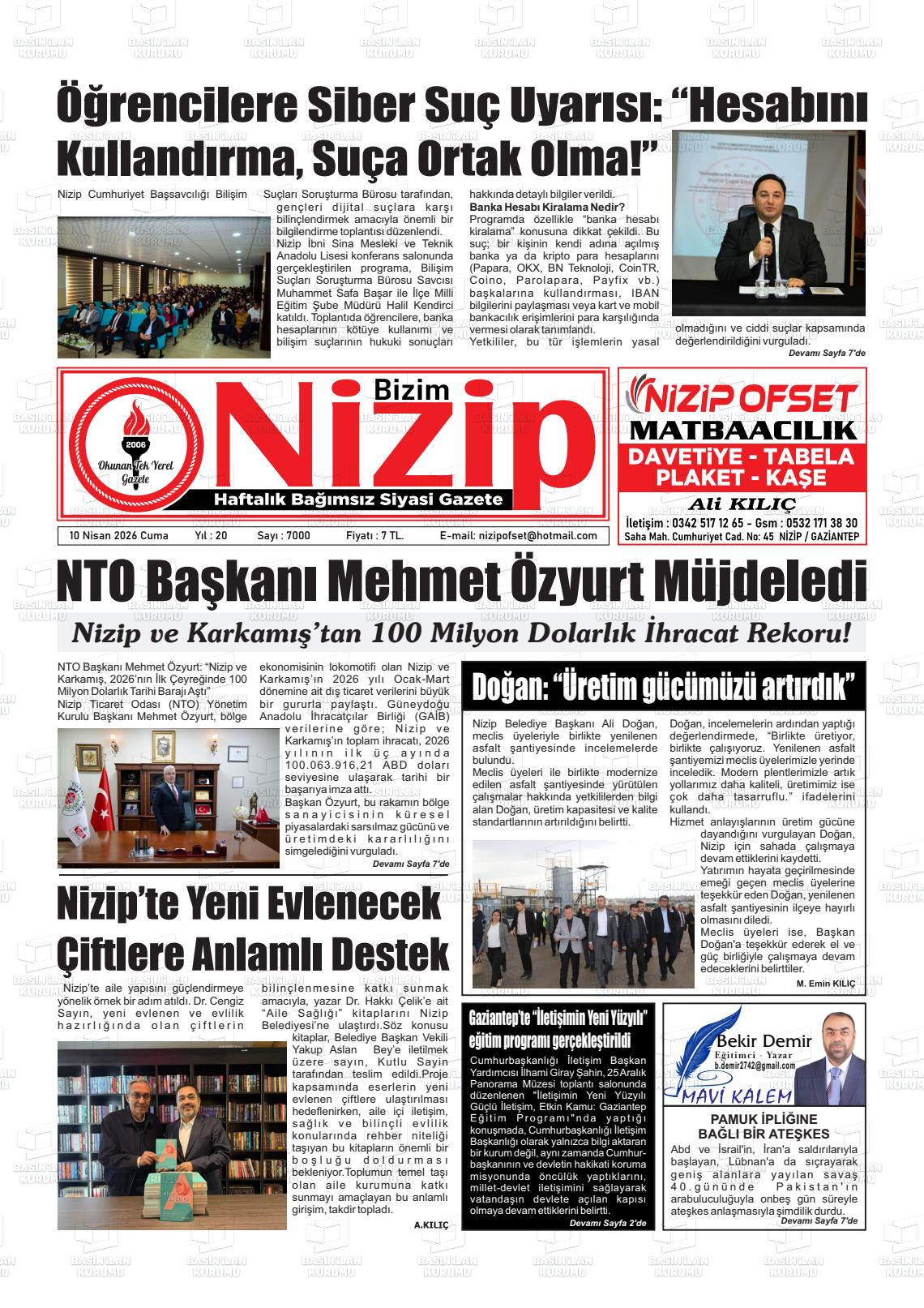 Gaziantep Yesilnizip 10.04.2026