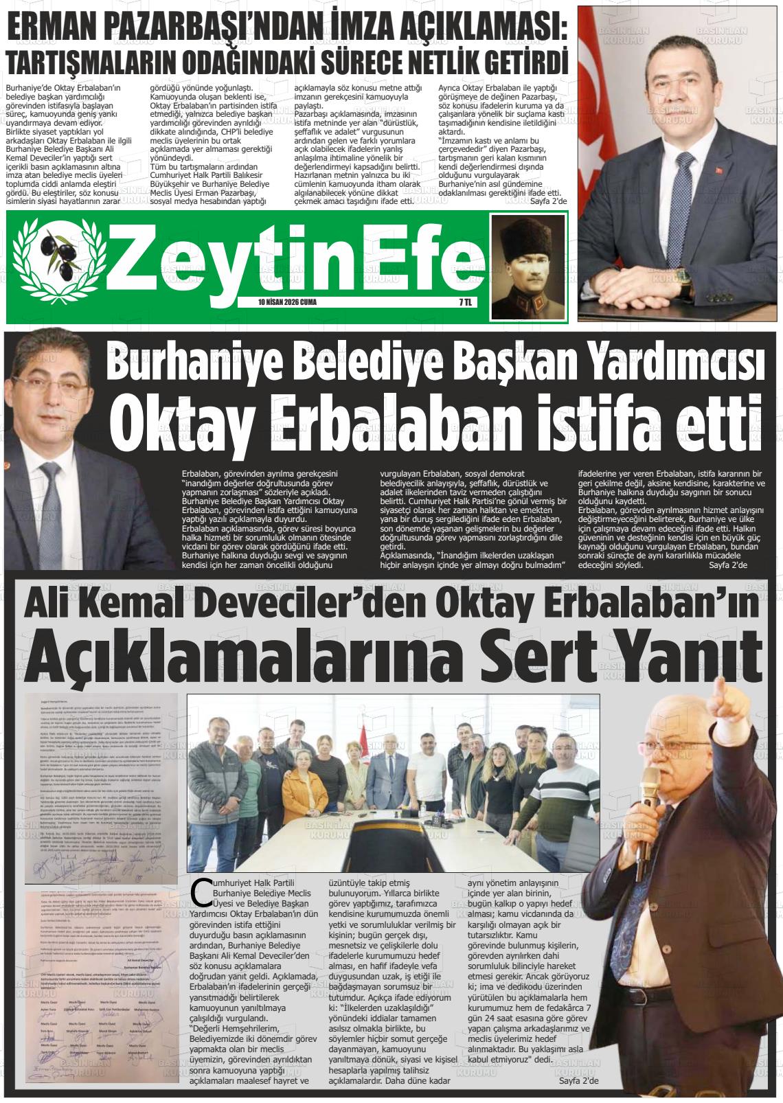 Balikesir Zeytinefe 10.04.2026