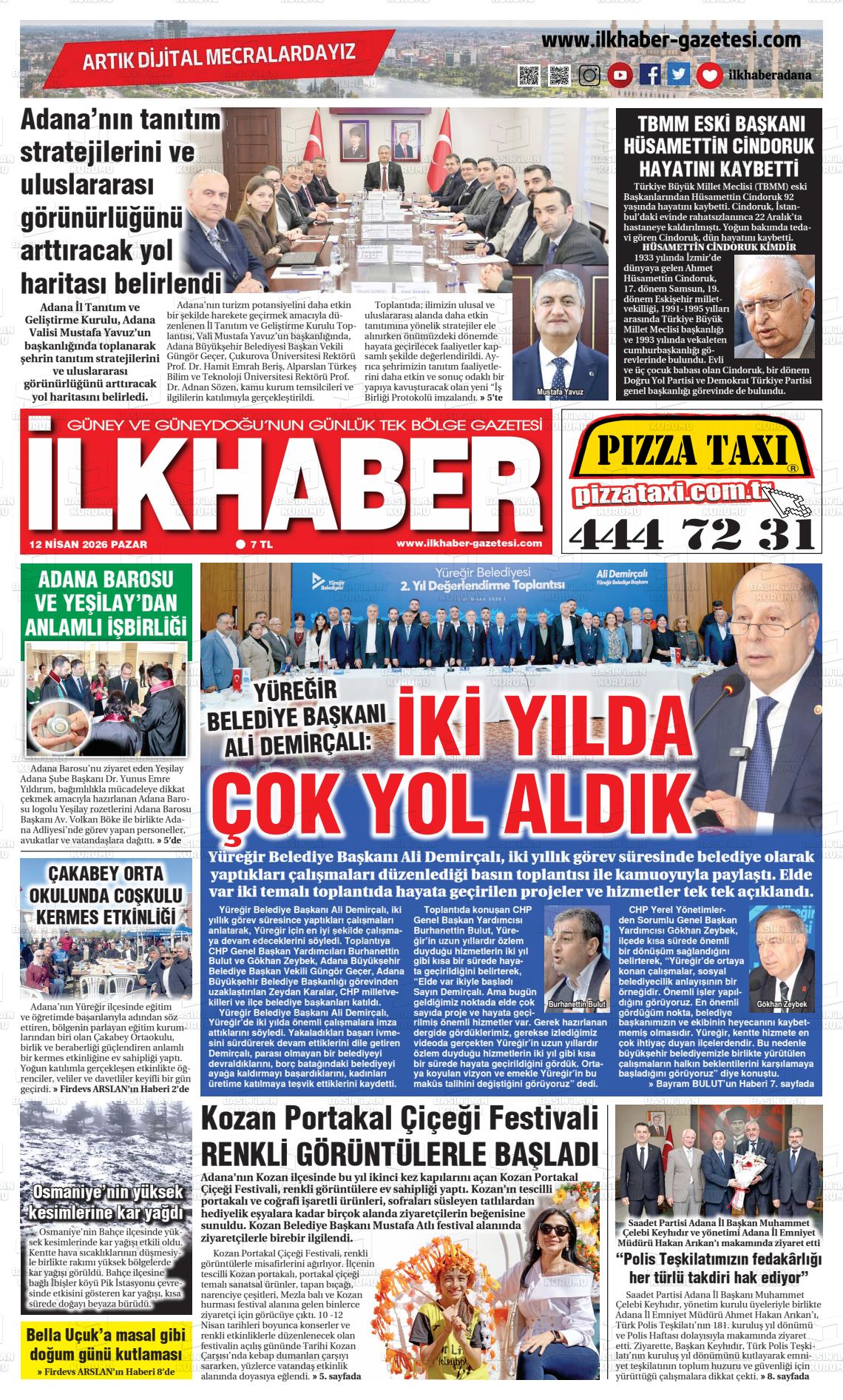 Adana Ilkhaber 12.04.2026