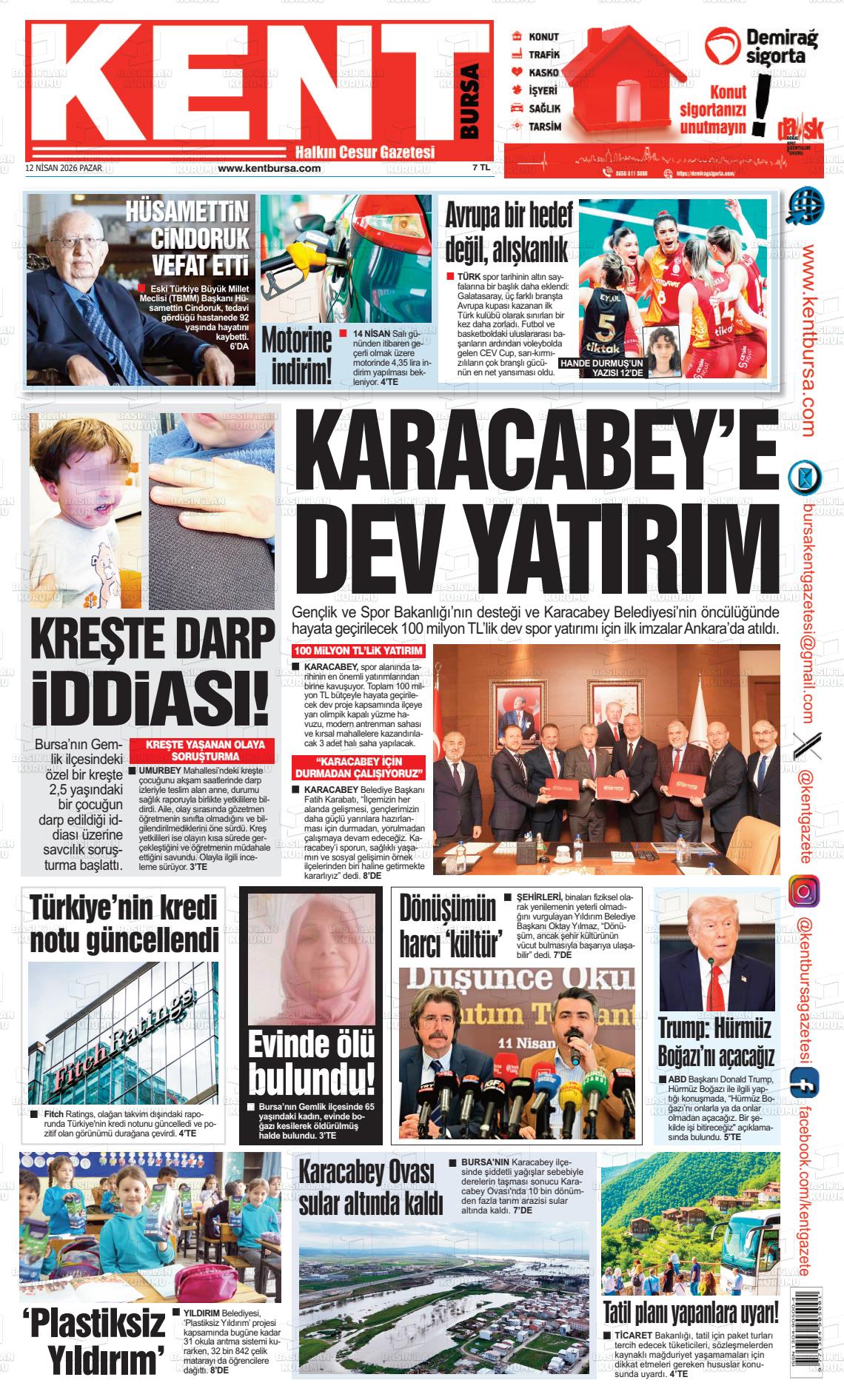 Bursa Kent 12.04.2026