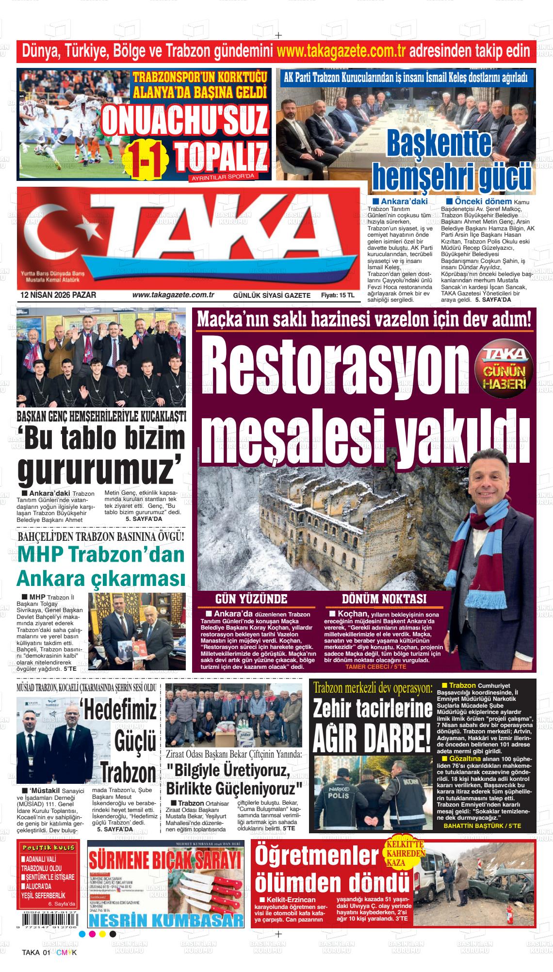 Trabzon Taka 12.04.2026
