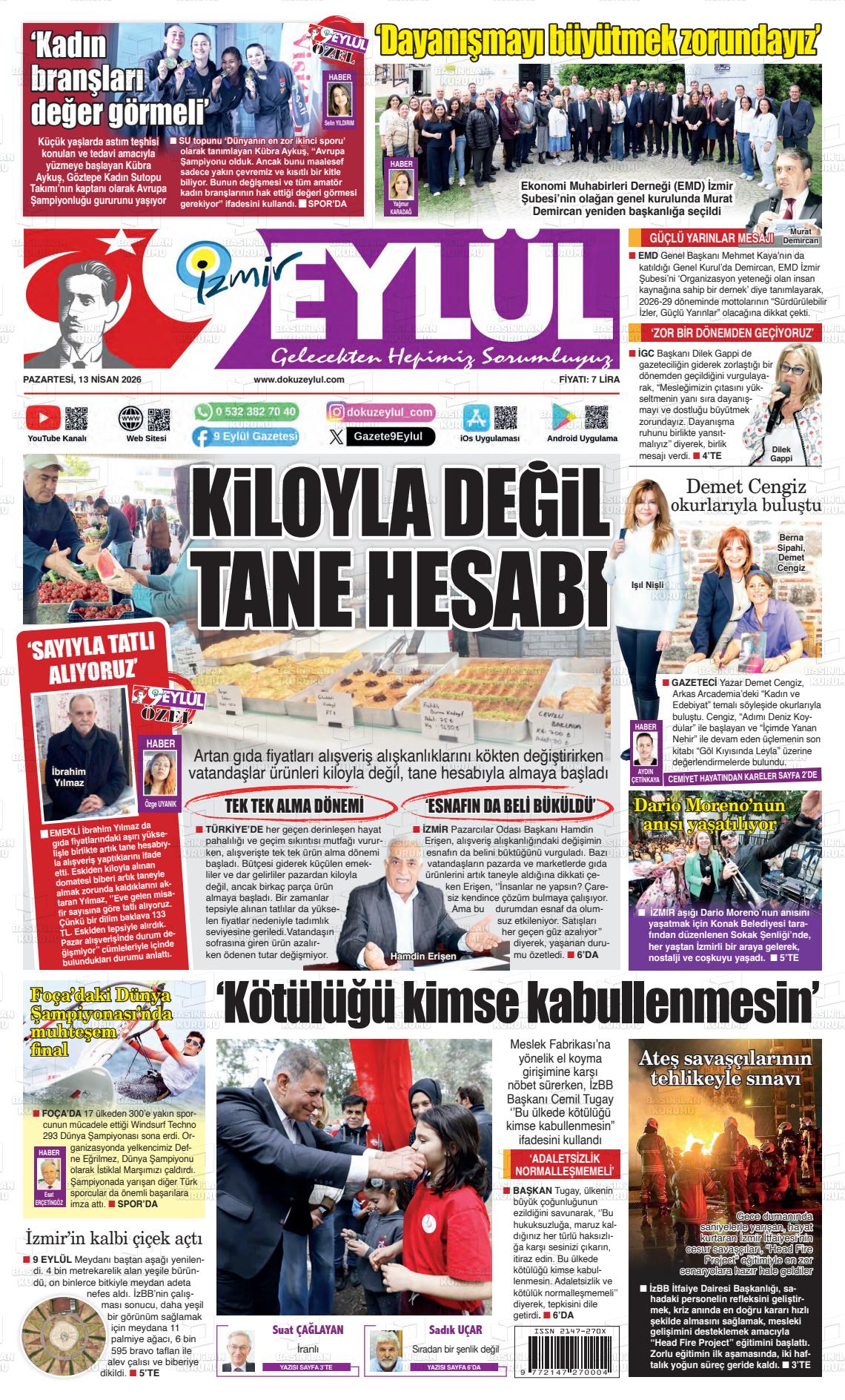 Izmir 9 Eylul 13.04.2026