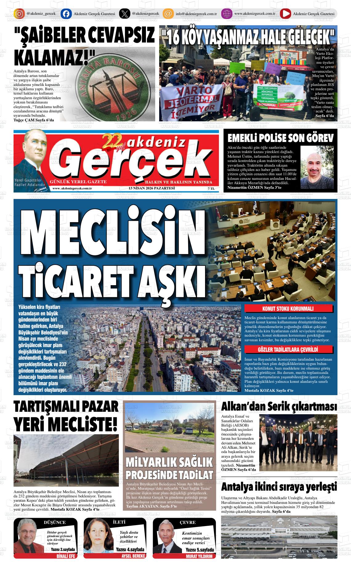 Antalya Akdenizgercek 13.04.2026
