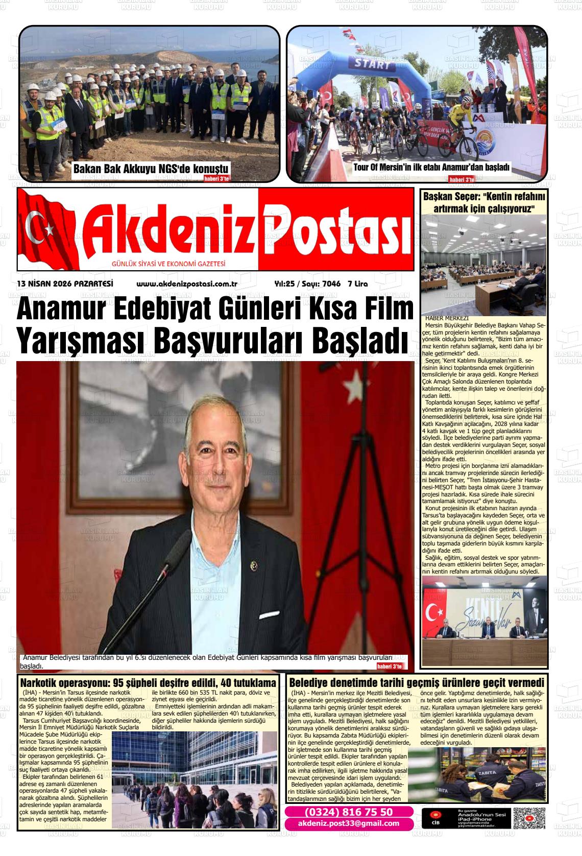 Mersin Akdenizpostasi 13.04.2026