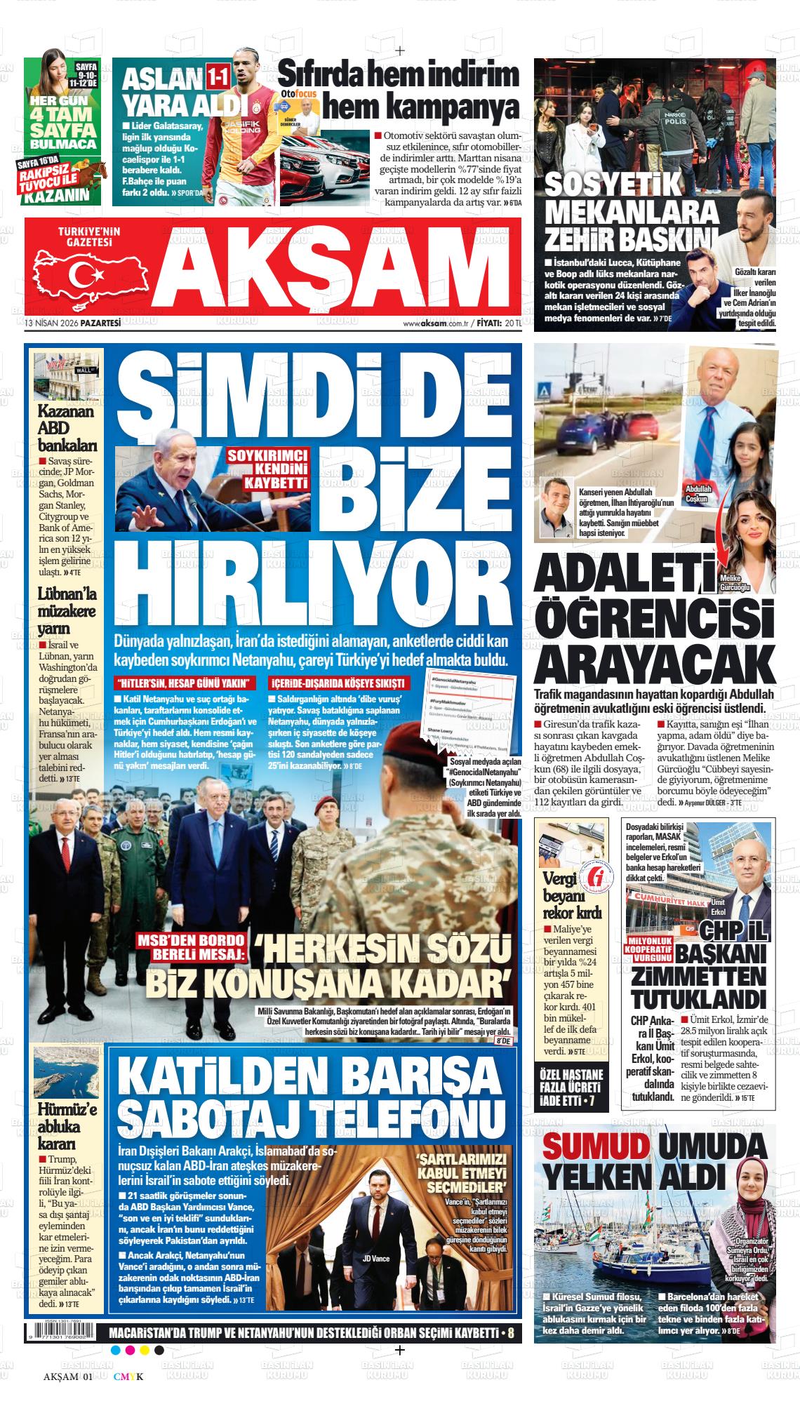 Akşam Gazetesi 13.04.2026