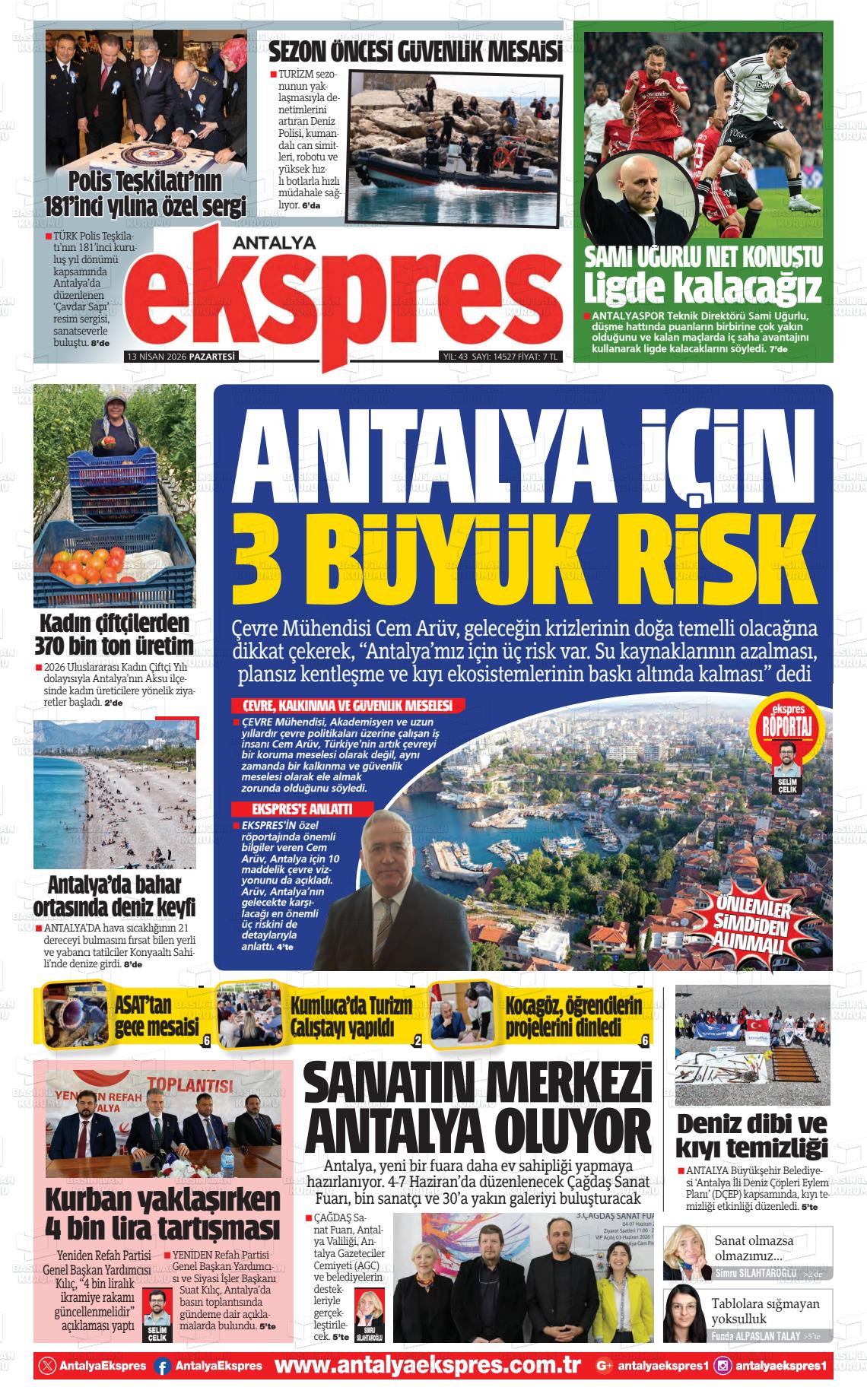 Antalya Ekspres 13.04.2026