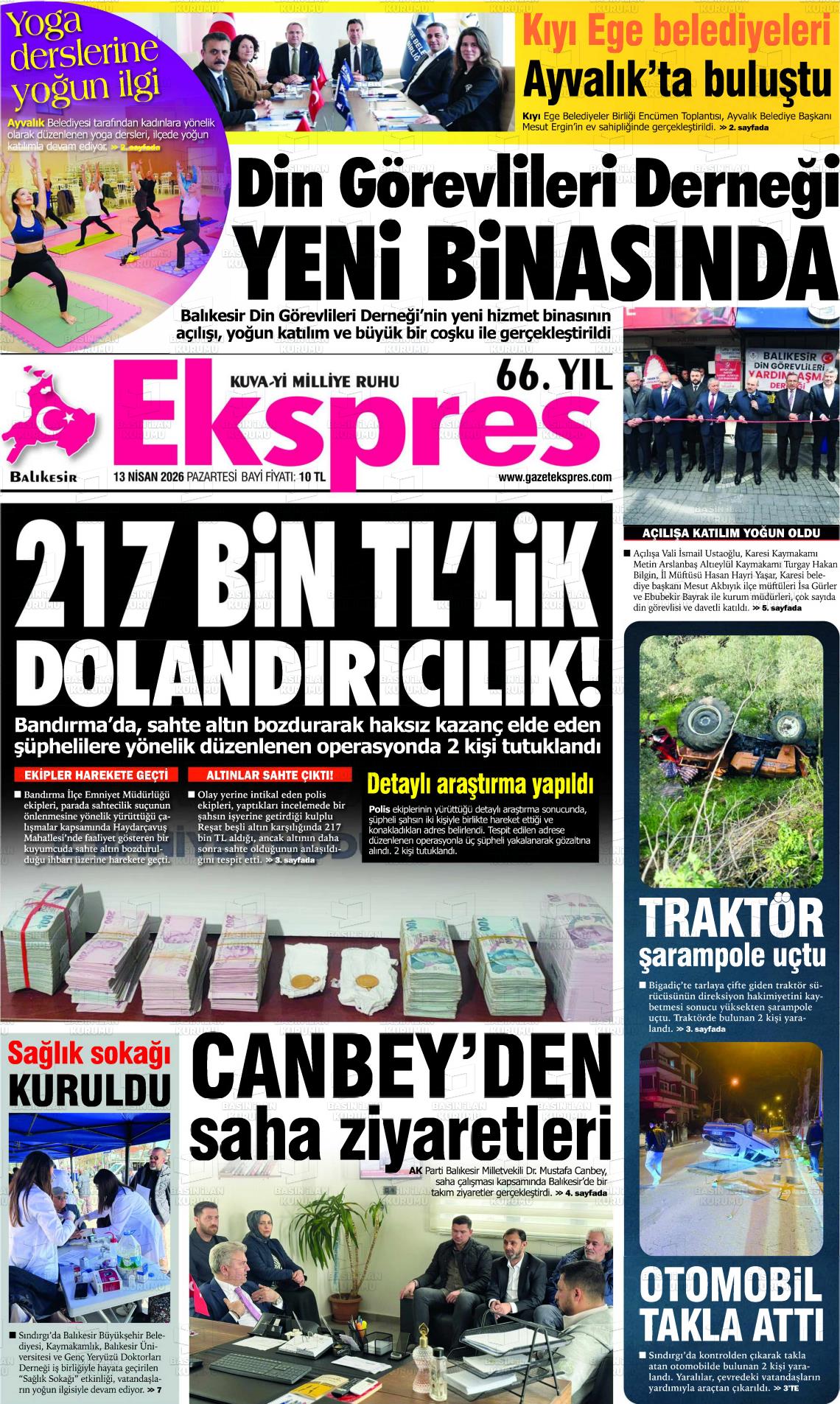Balikesir Ekspres 13.04.2026