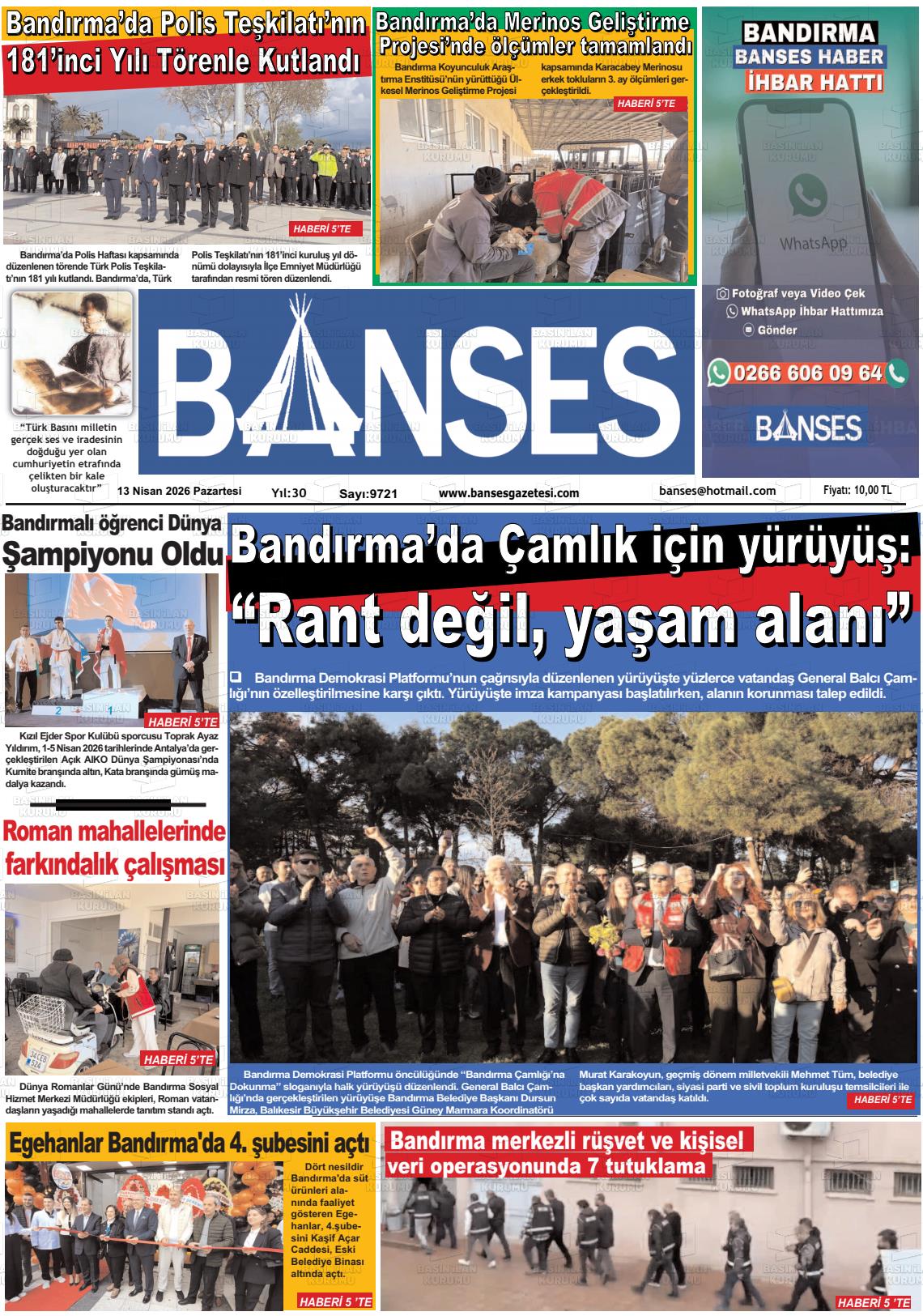 Balikesir Banses 13.04.2026