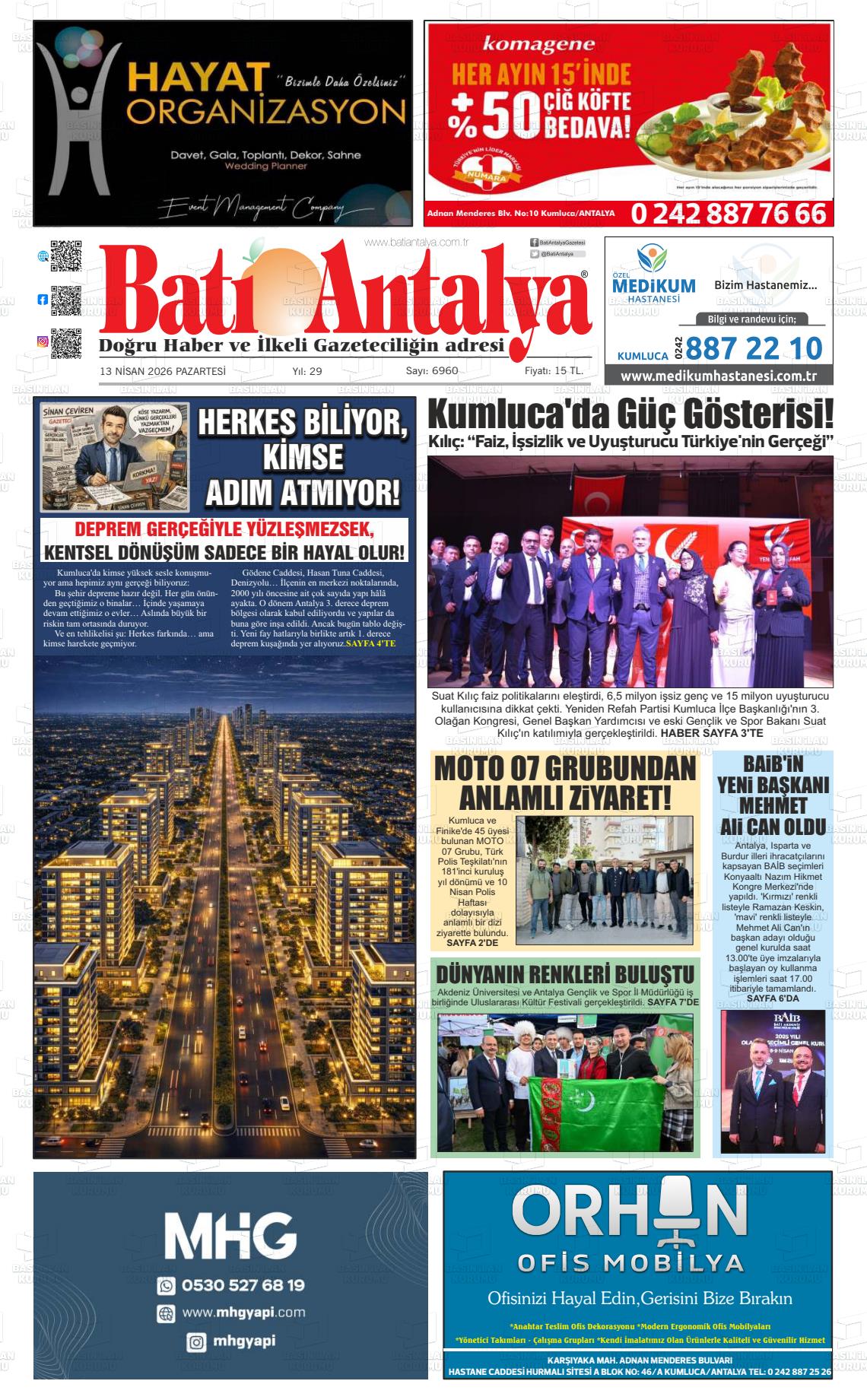 Antalya Bati 13.04.2026