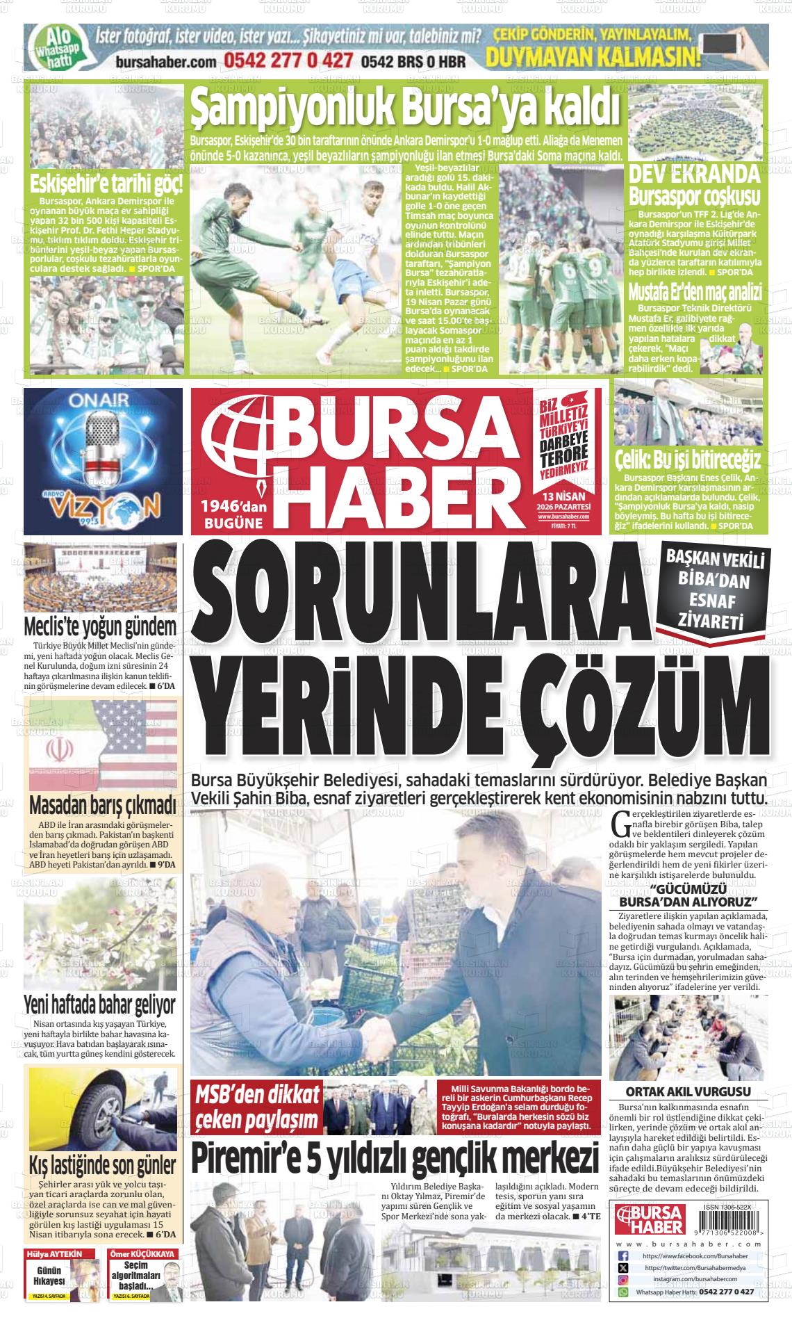Bursa Haber 13.04.2026