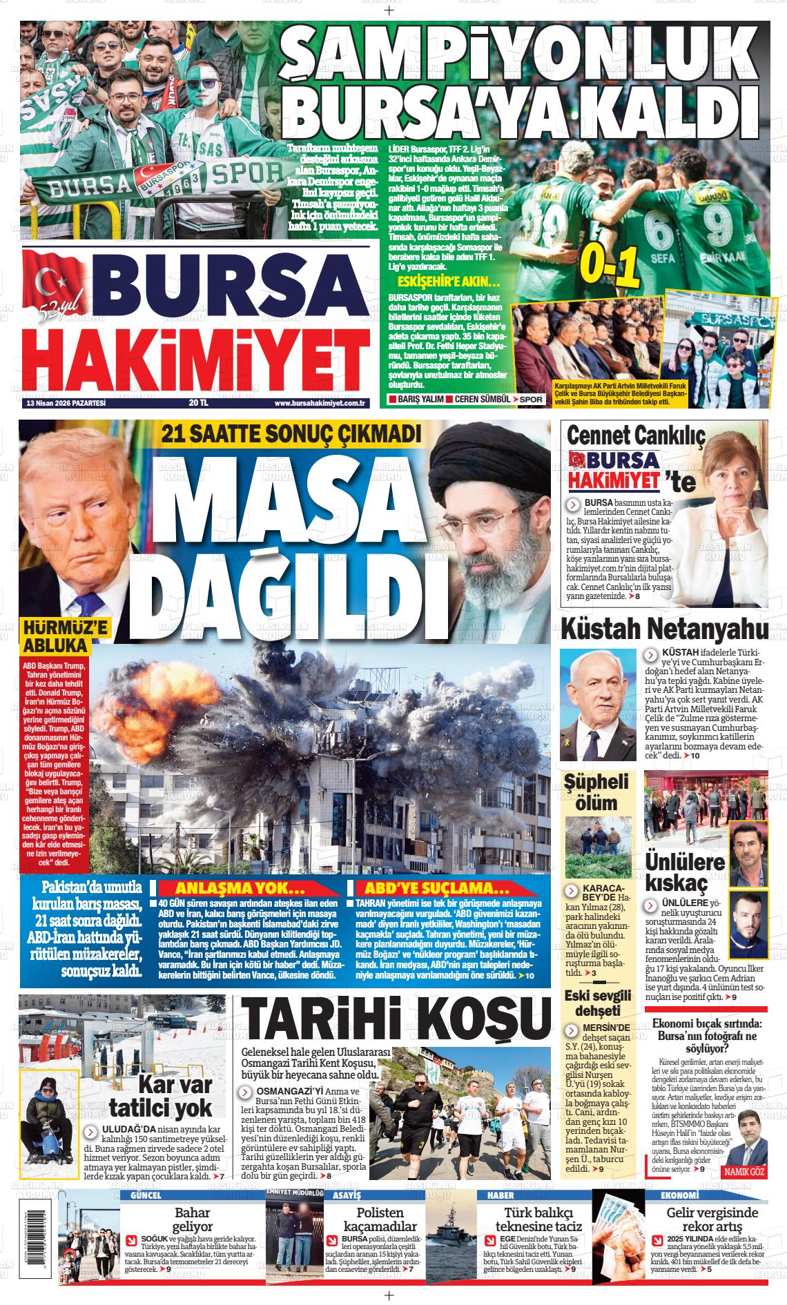 Bursa Hakimiyet 13.04.2026