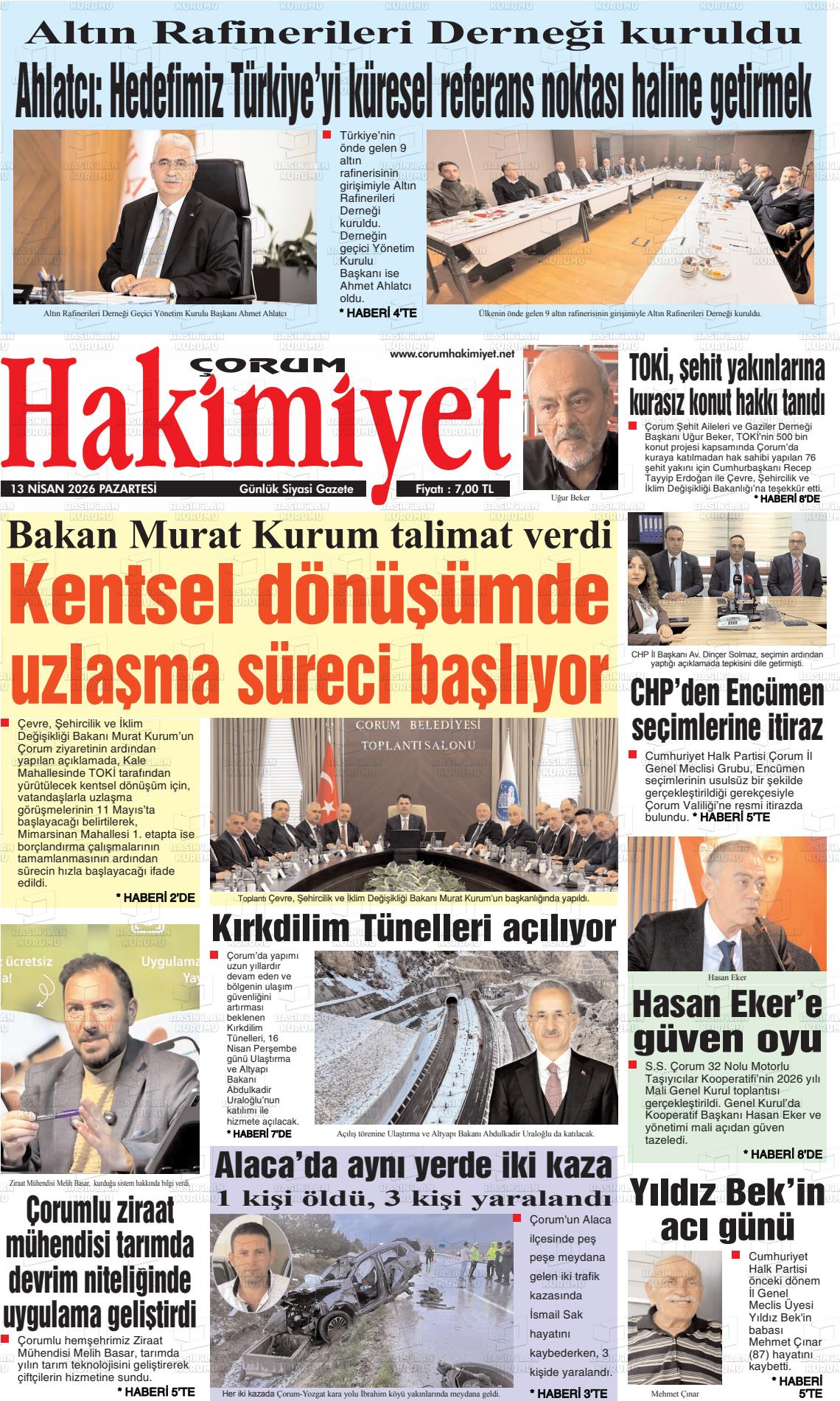 Corum Hakimiyet 13.04.2026