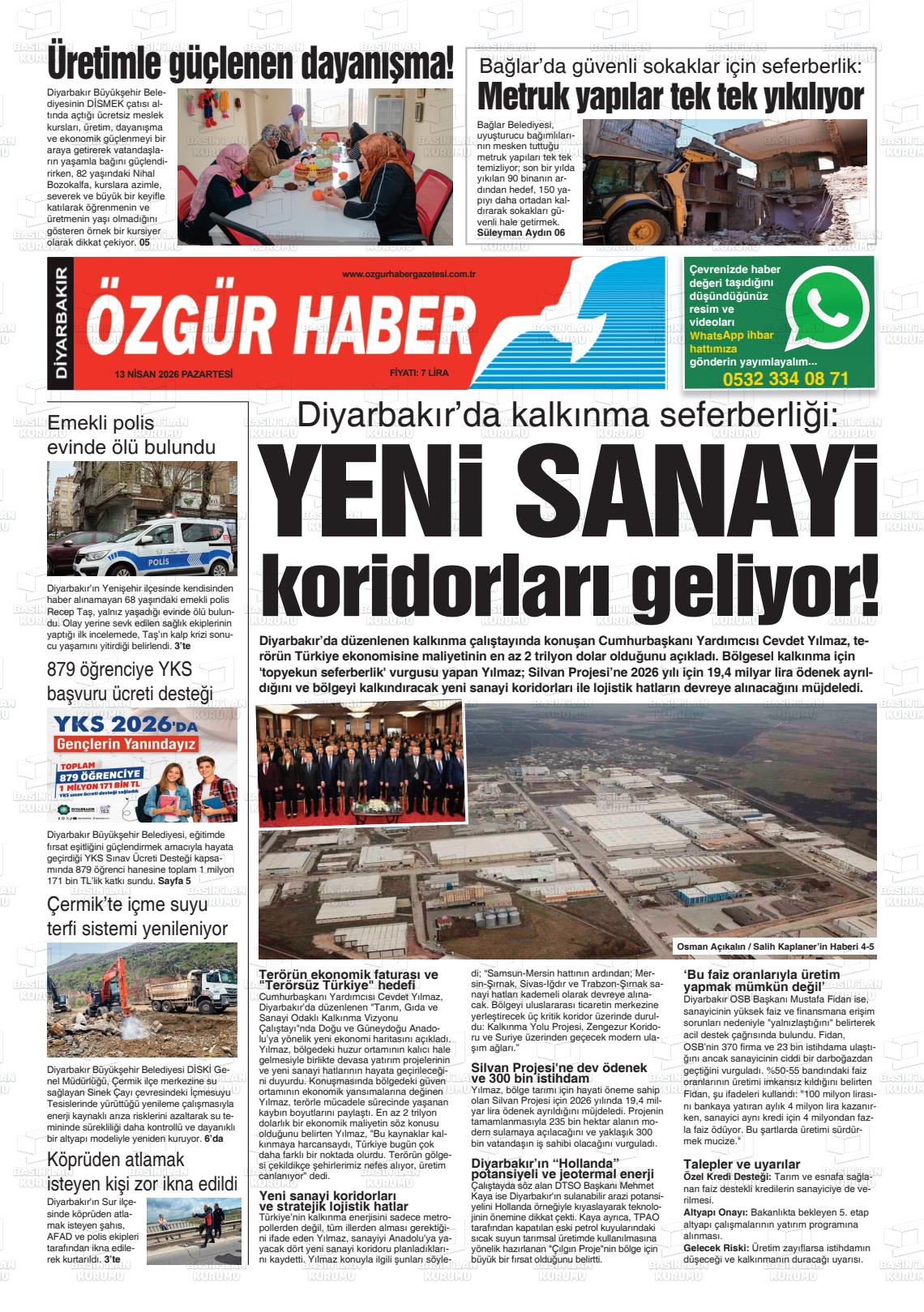 Diyarbakir Ozgurhaber 13.04.2026