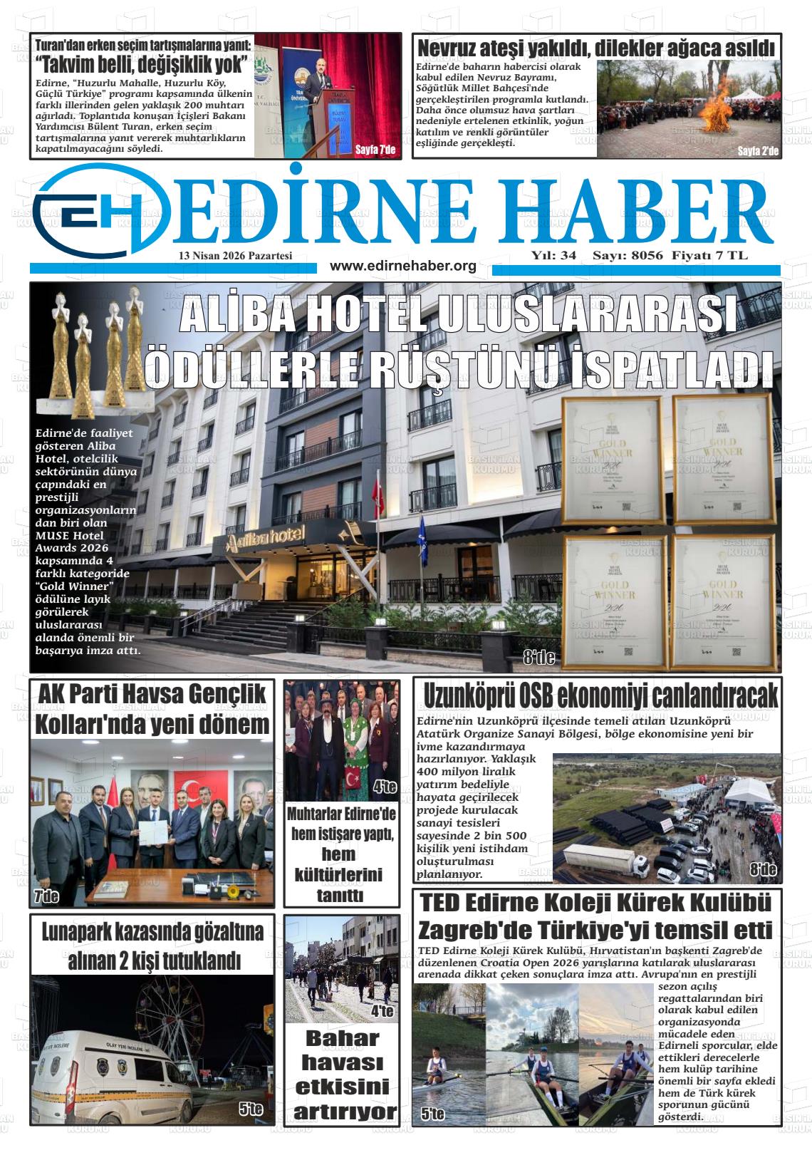 Edirne Haber 13.04.2026