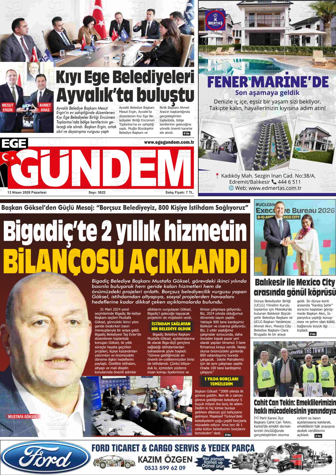 Balikesir Egegundem 13.04.2026