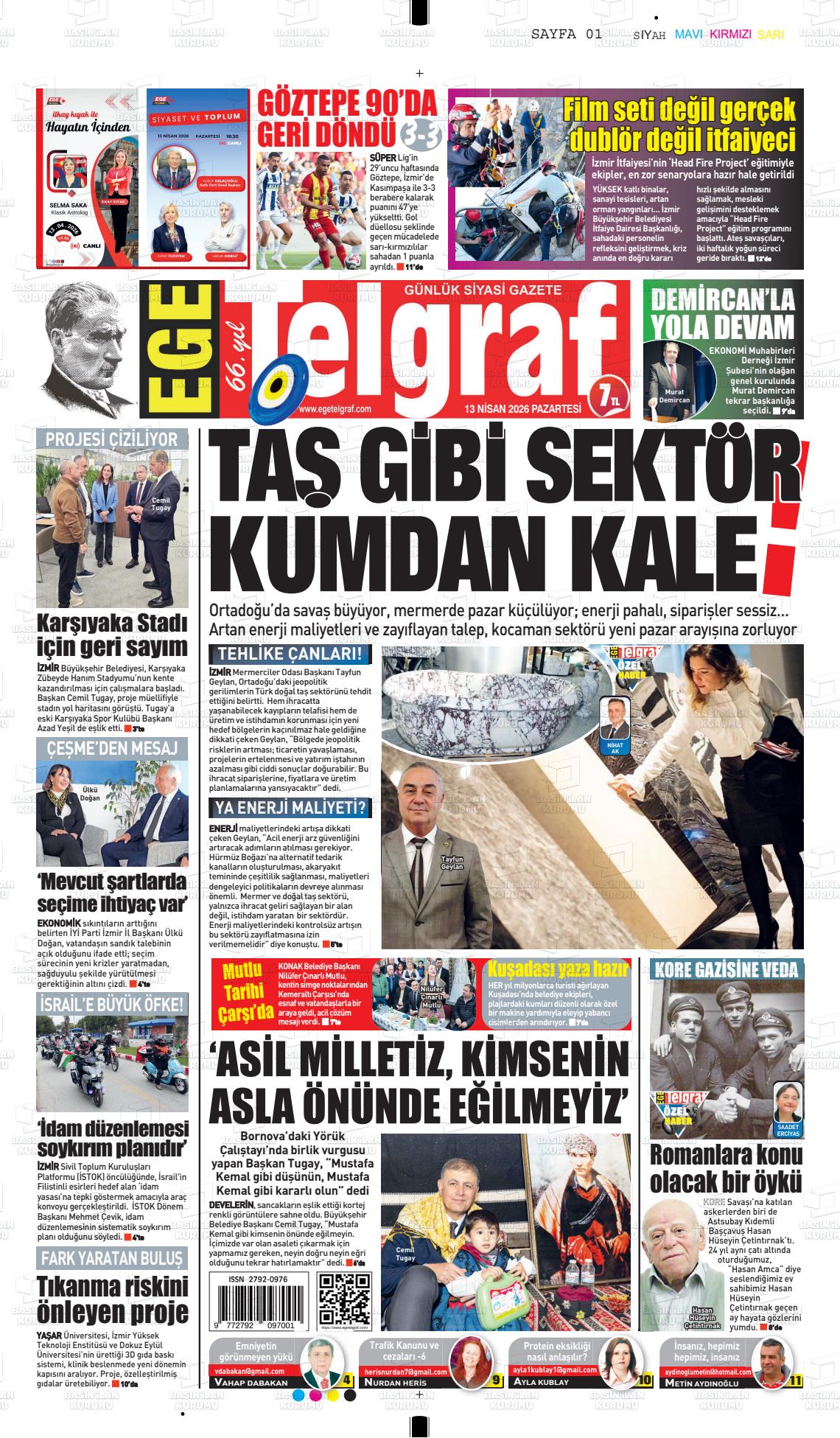 Izmir Egetelgraf 13.04.2026