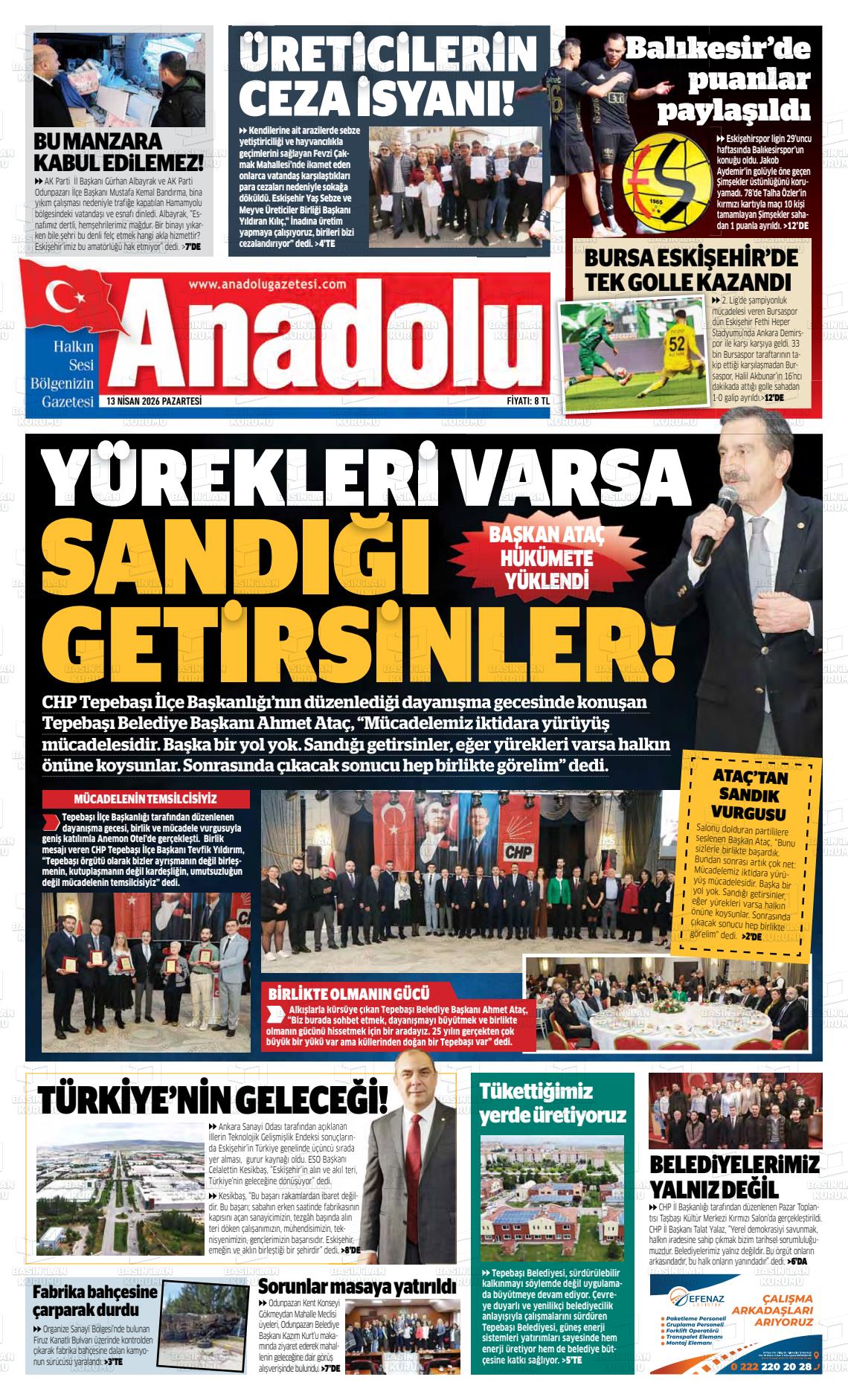 Eskisehir Anadolu 13.04.2026