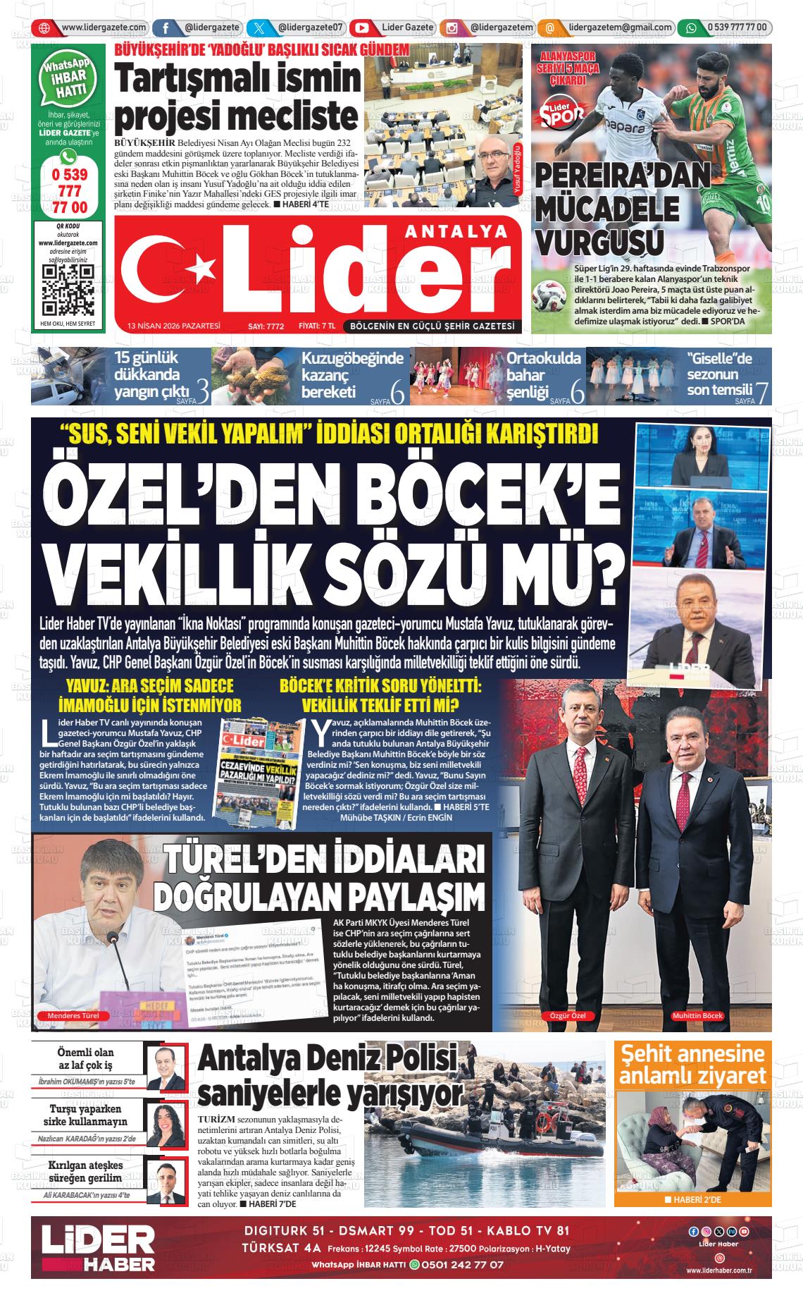 Antalya Gazetebir 13.04.2026