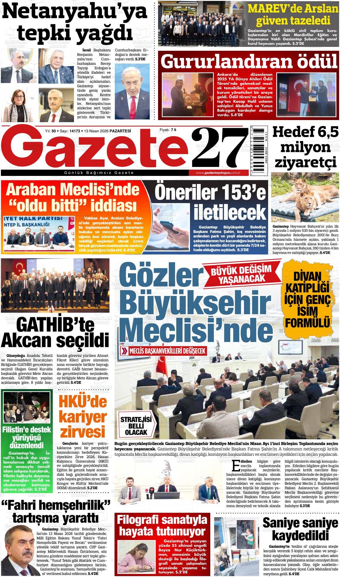 Gaziantep Dogus 13.04.2026